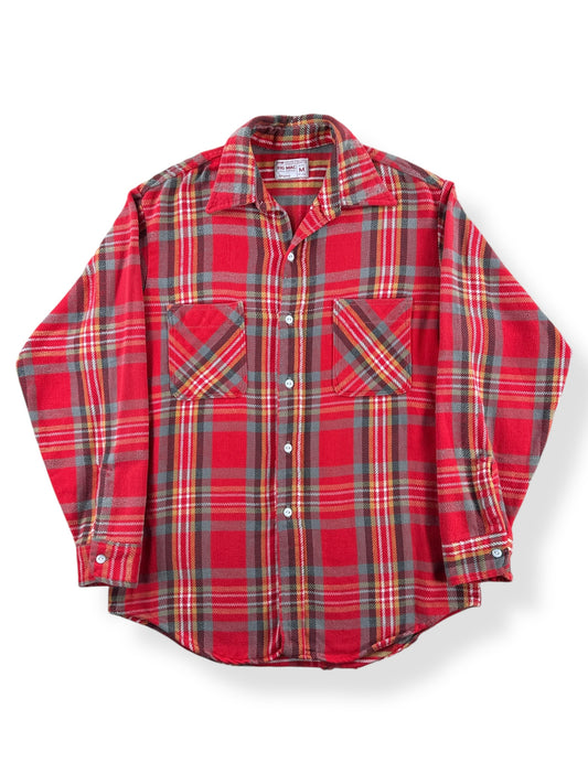 Front of Vintage Big Mac Red and Grey Cotton Flannel SZ M