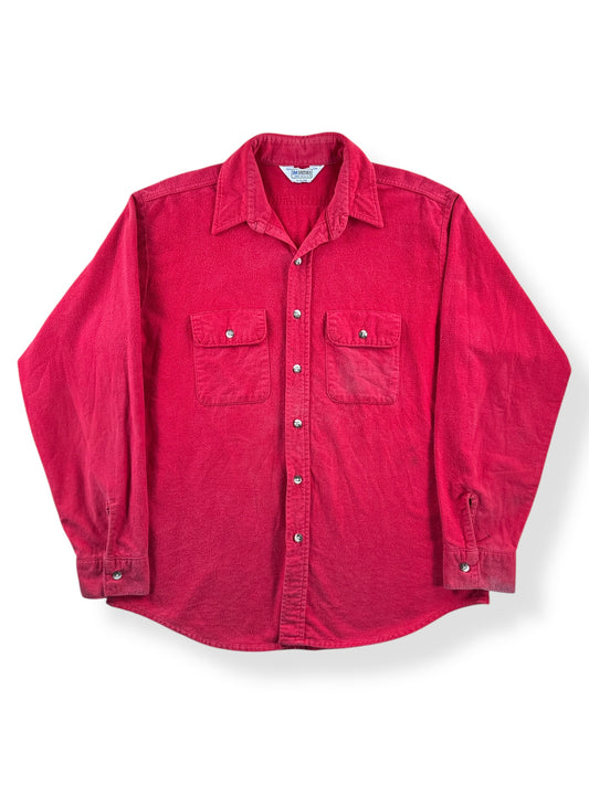 Front of Vintage 5 Brothers Red Chamois Shirt SZ L