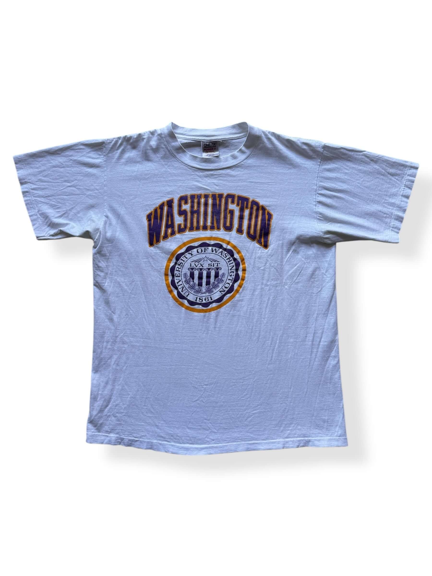 Front of Vintage Oneita University of Washington Tee SZ XL