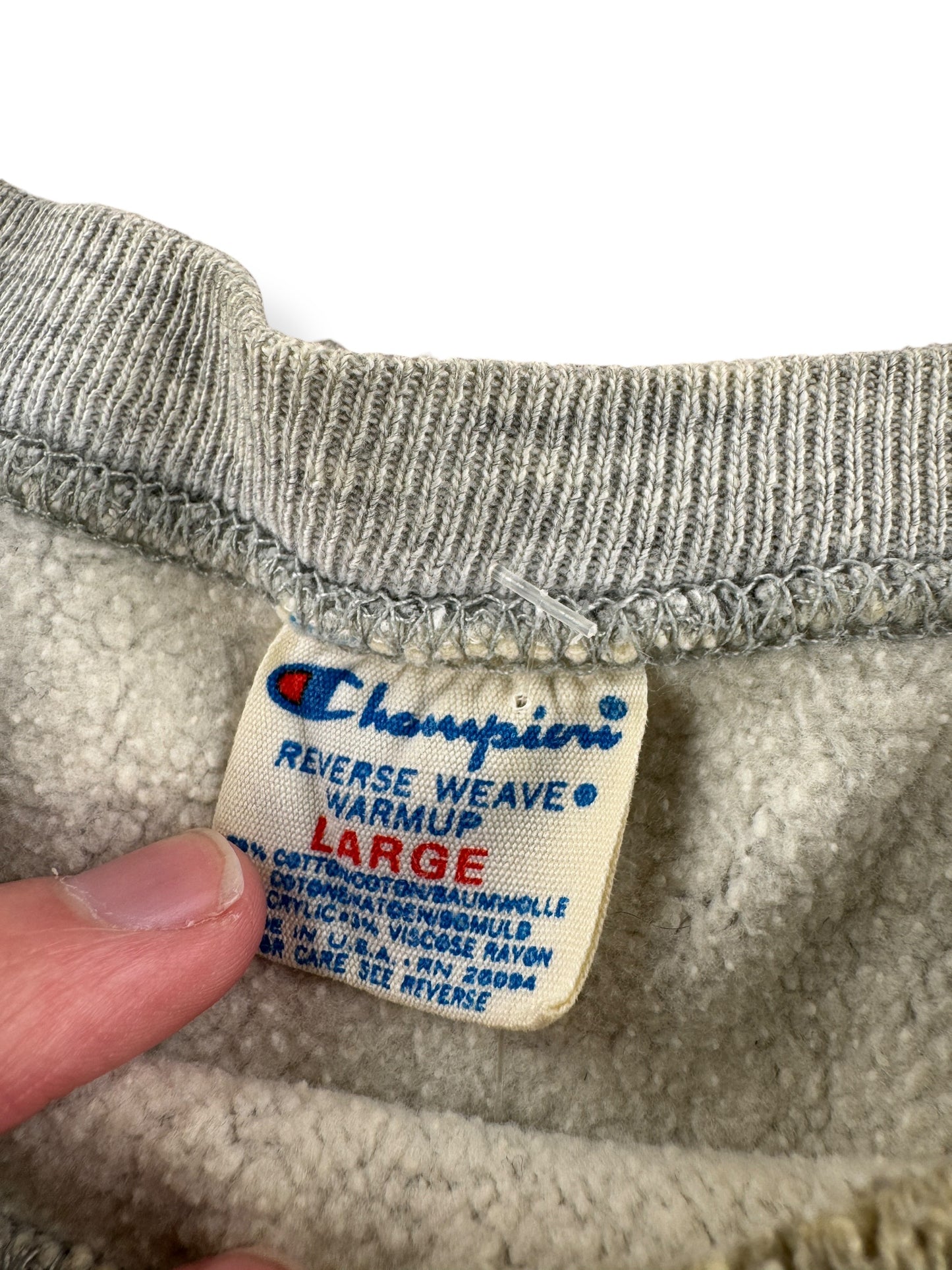 Tag on Vintage St. Lawrence Champion Reverse Weave Crewneck AS IS SZ L