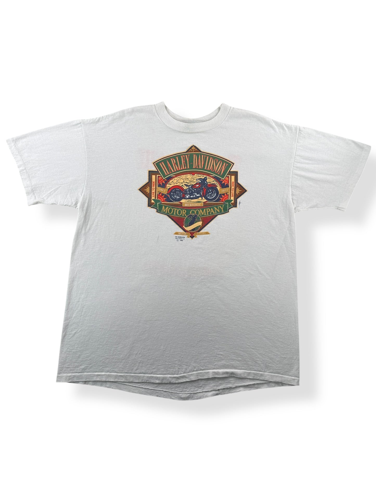 Front of Vintage 1990 Harley Brothers III Tee SZ XXL (Fits XL)