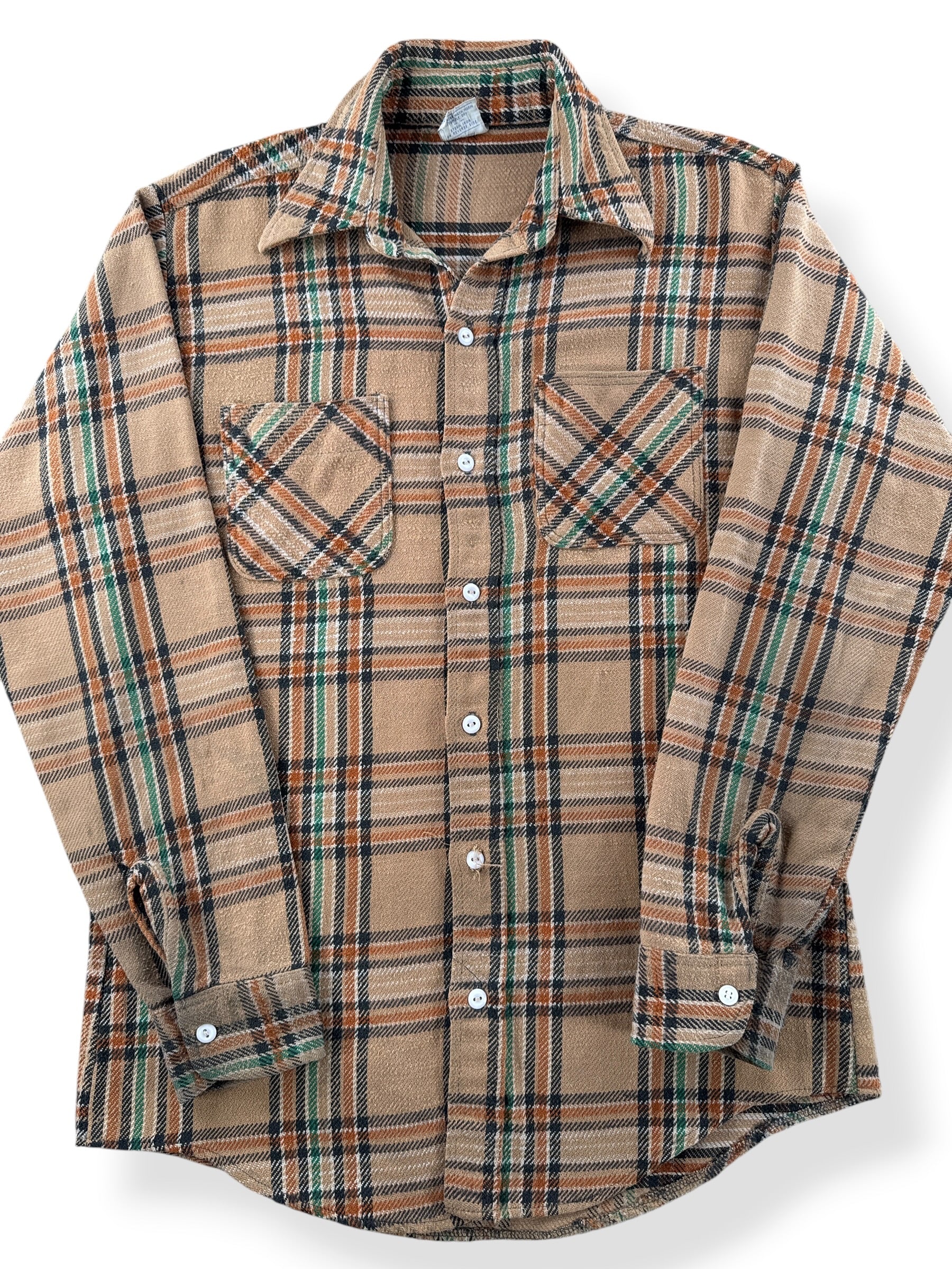 Close-up of Vintage 70's Big Mac Flannel SZ M Tall