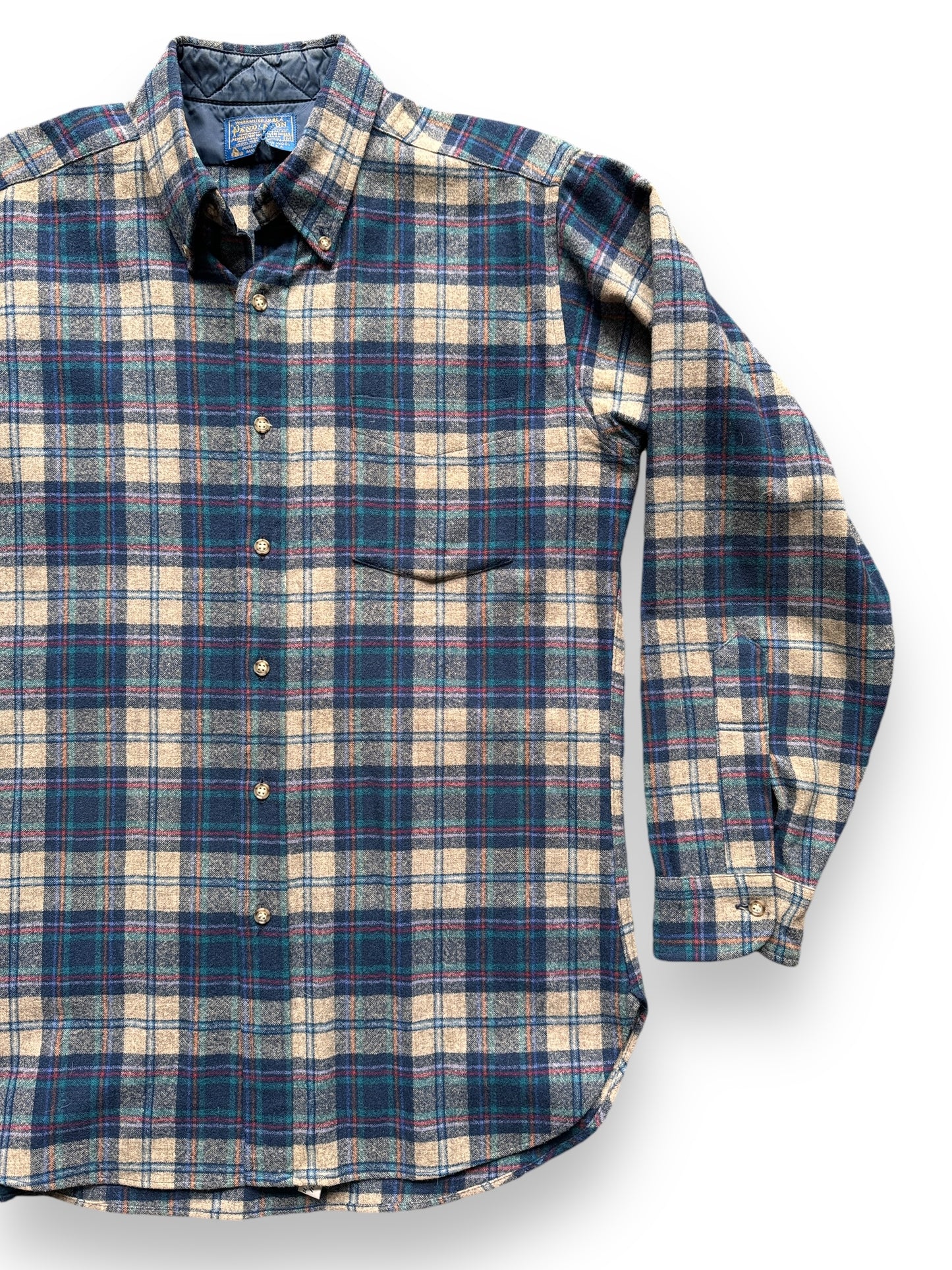 front left of Vintage Pendleton Flannel SZ M