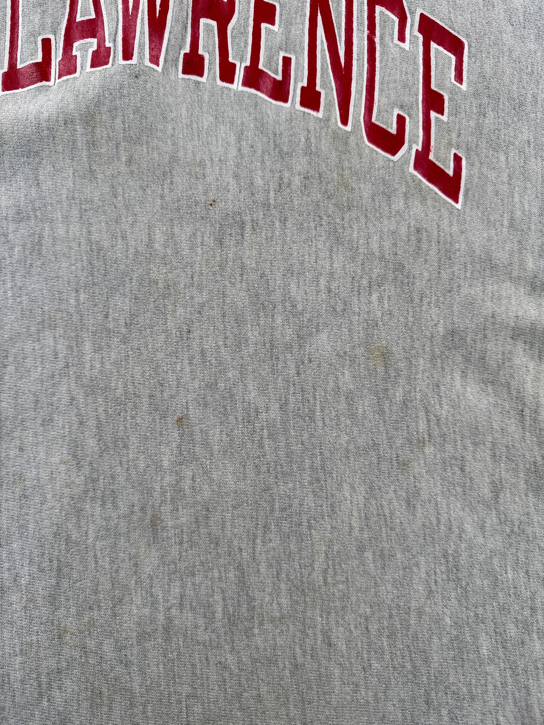 Staining on Vintage St. Lawrence Champion Reverse Weave Crewneck AS IS SZ L