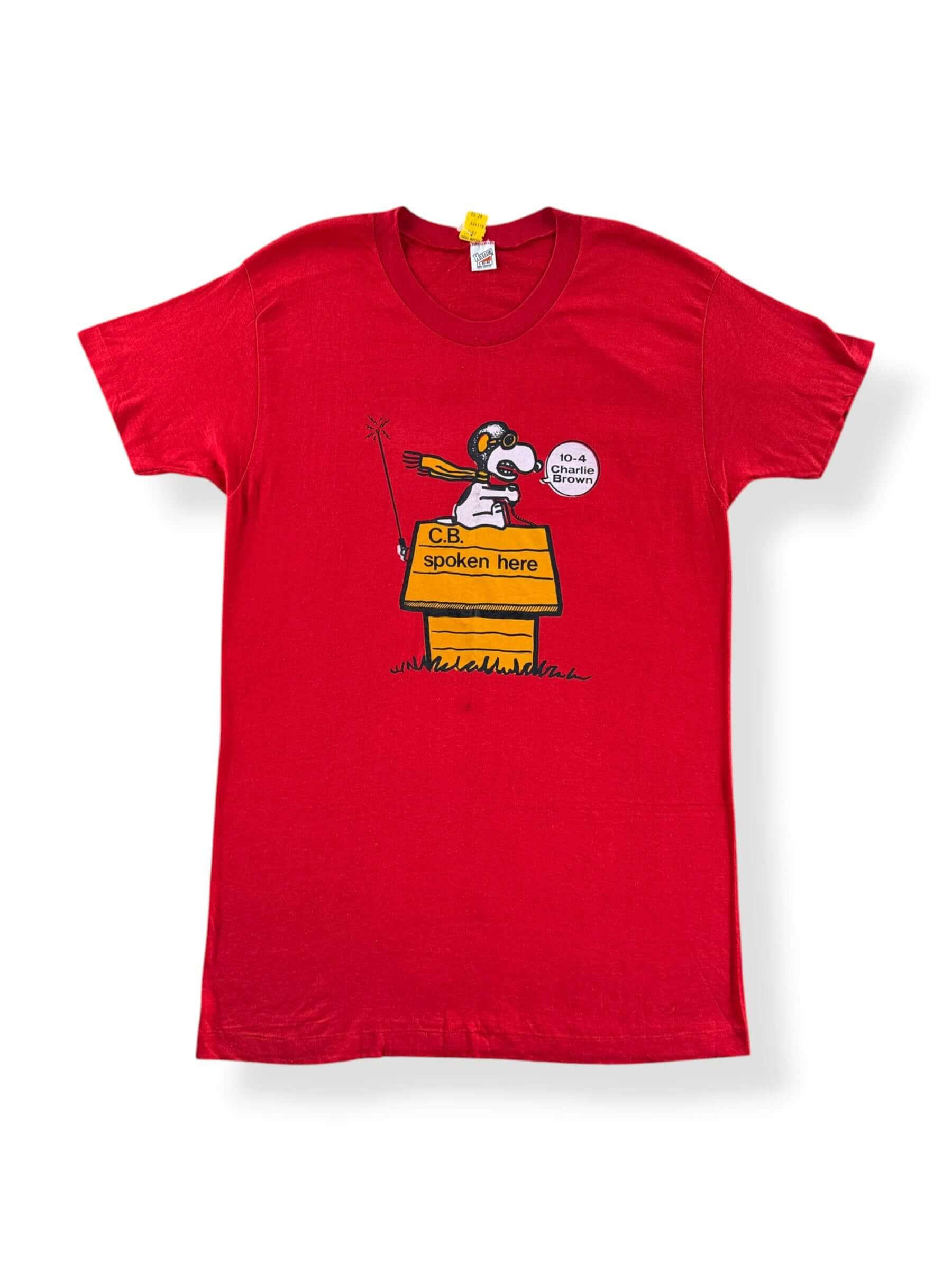 Front of Vintage NOS Bootleg Snoopy Tee SZ L (Fits M)