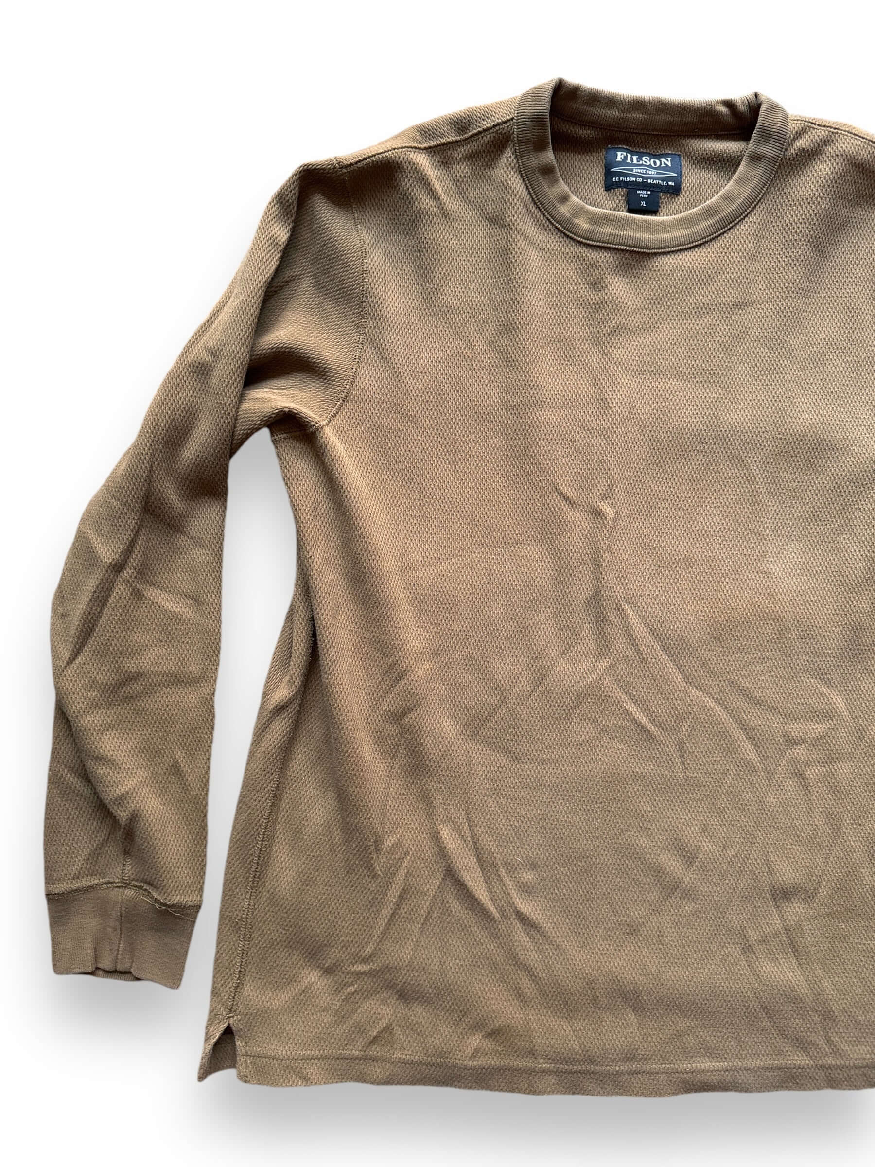 Front Right View of Filson Waffle Thermal SZ XL