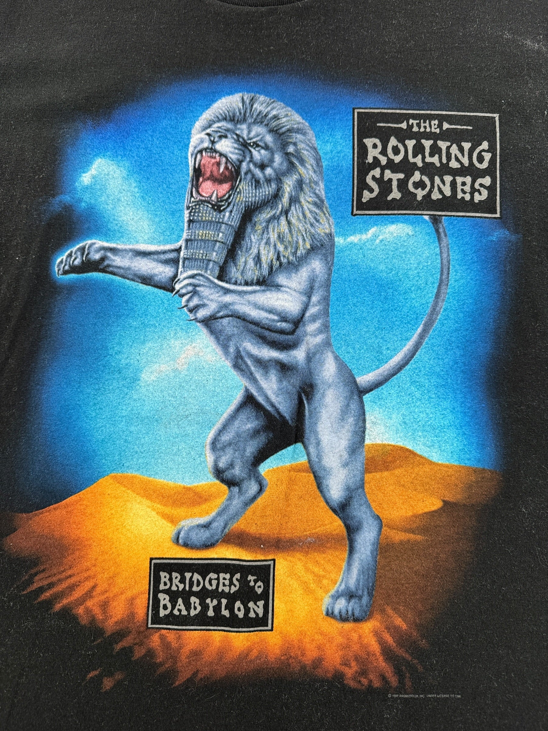 Graphic of Vintage Rolling Stones Bridges to Babylon Tee SZ XL (Fits L)