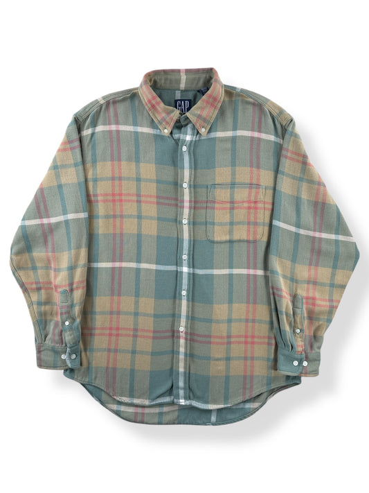 Front of Vintage Pastel Gap Cotton Flannel SZ L
