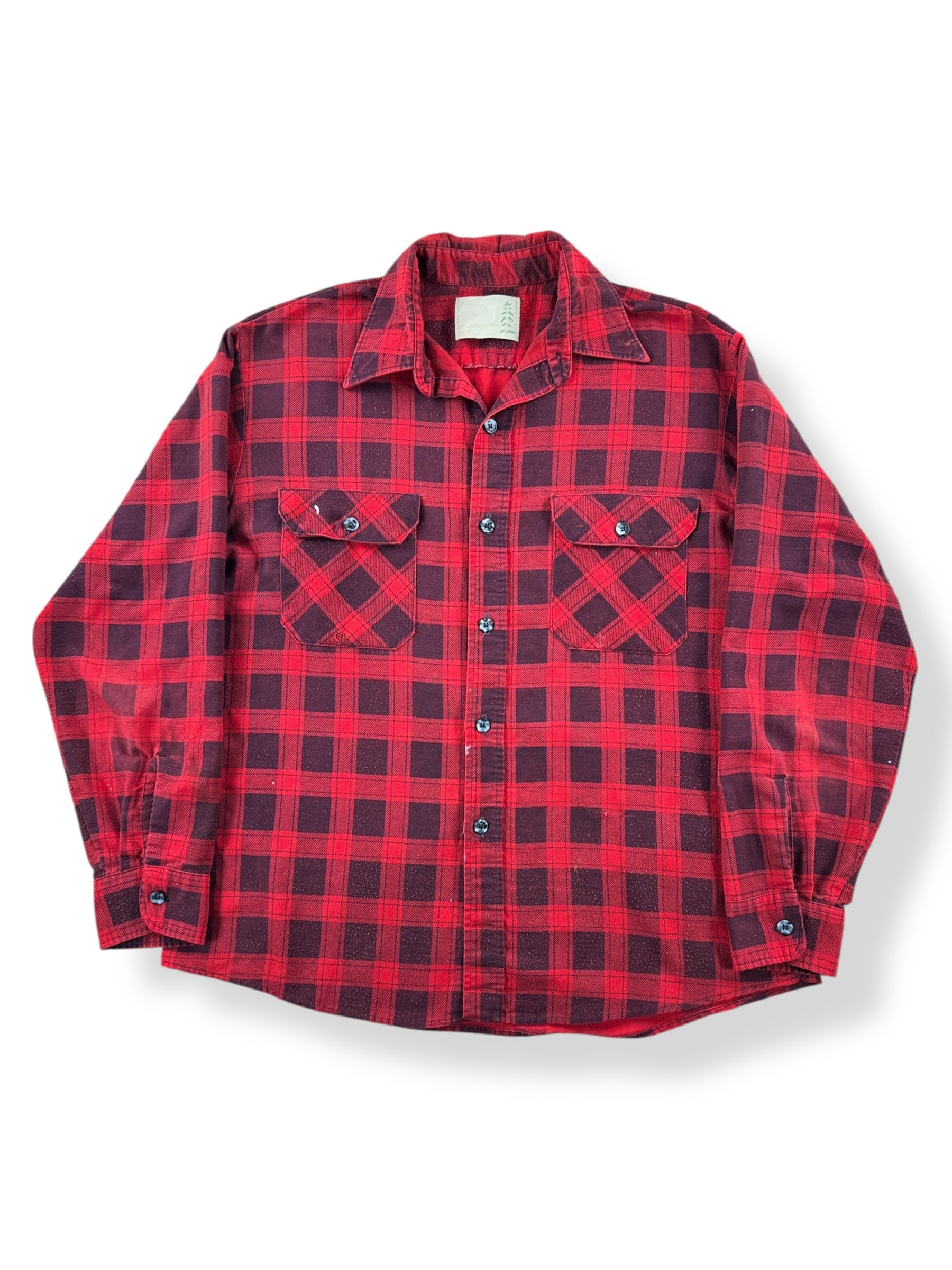 Front of Vintage Sears Fieldmaster Cotton Flannel SZ XL AS IS