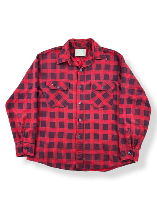 Front of Vintage Sears Fieldmaster Cotton Flannel SZ XL AS IS