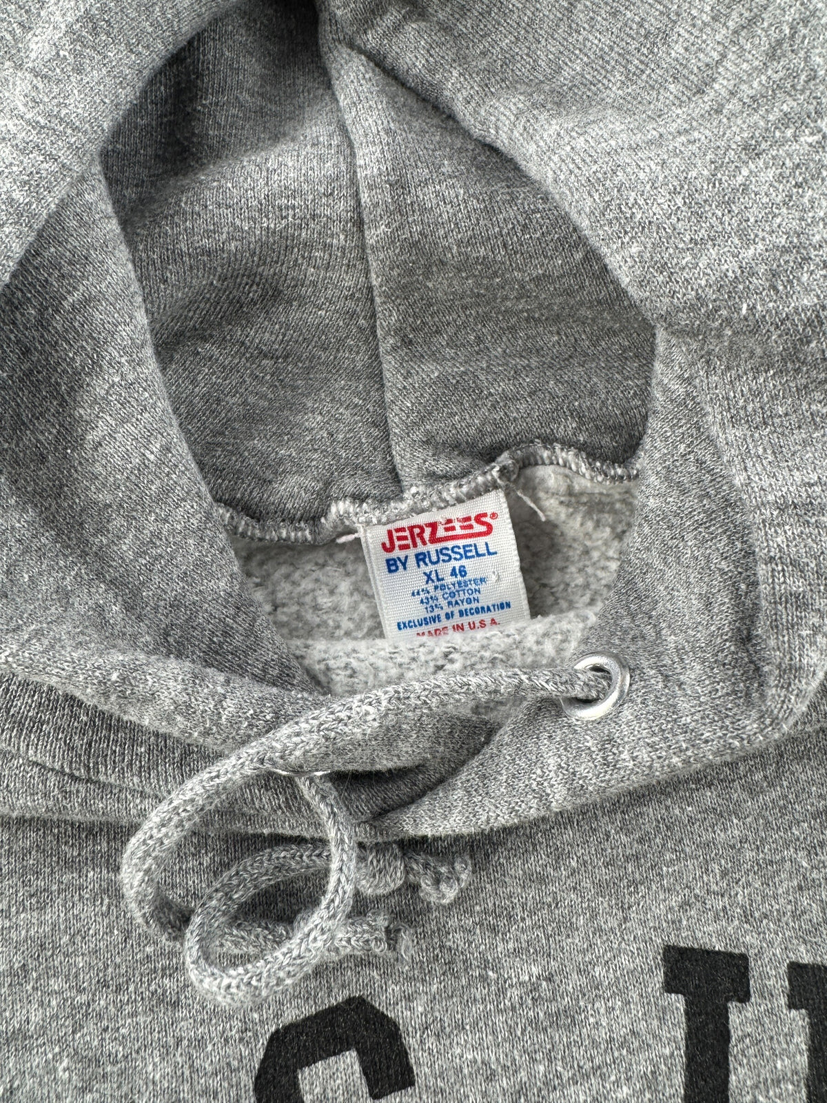 Hood and collar on Vintage Ames High Hoodie SZ XL (Fits M)