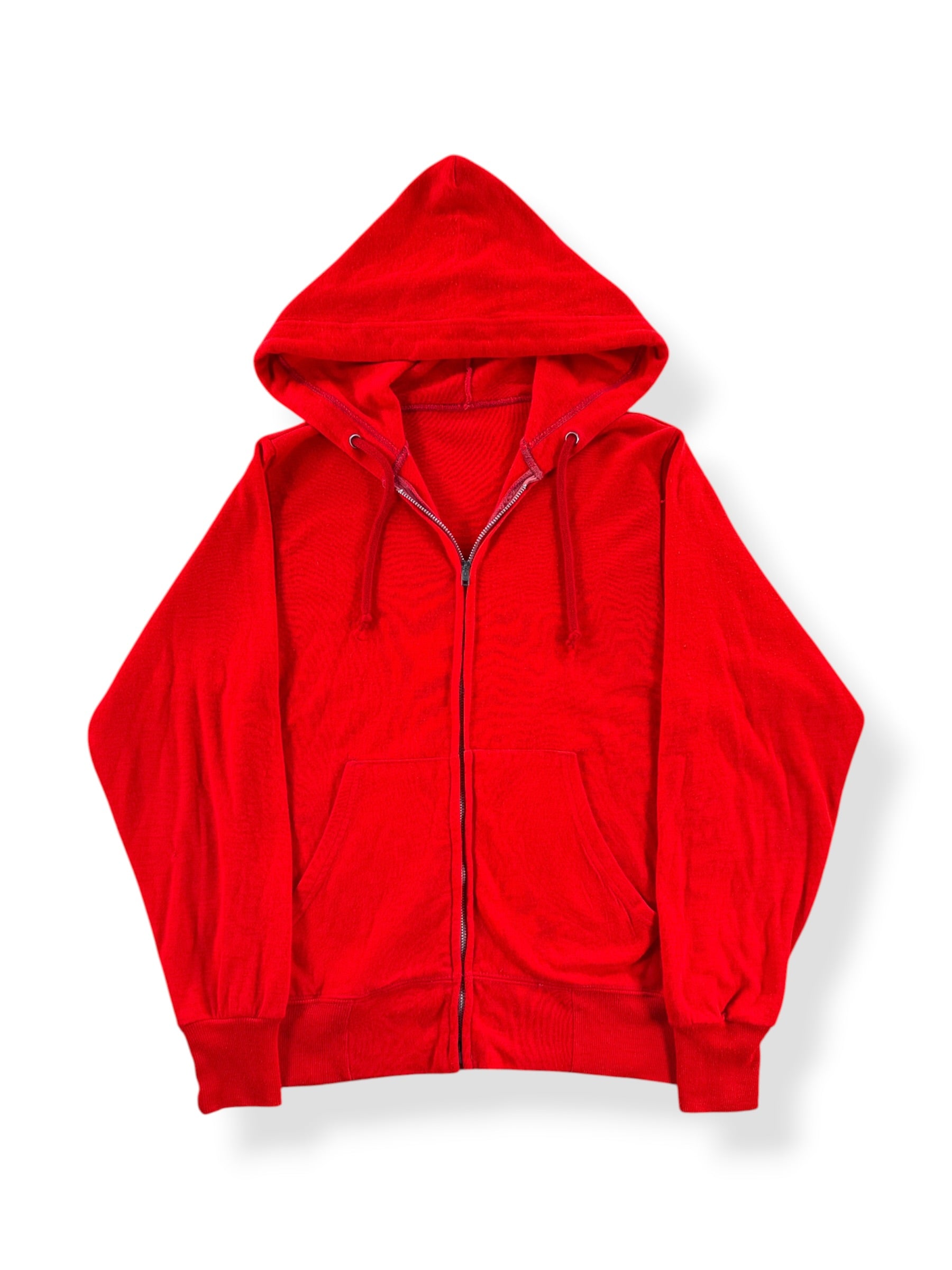 Front of Vintage Red Zip Up Hoodie SZ XS
