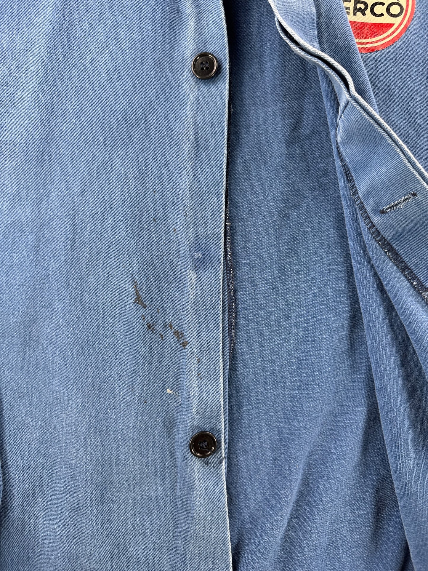 Missing button on Vintage Euro Berco Chore Coat SZ XL