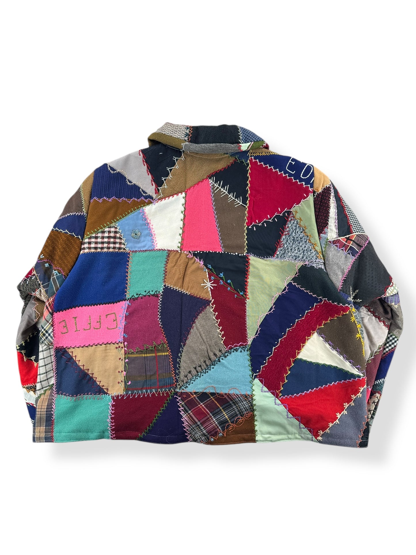 Back of Archive Craft X Barn Owl Vintage Quilt Jacket