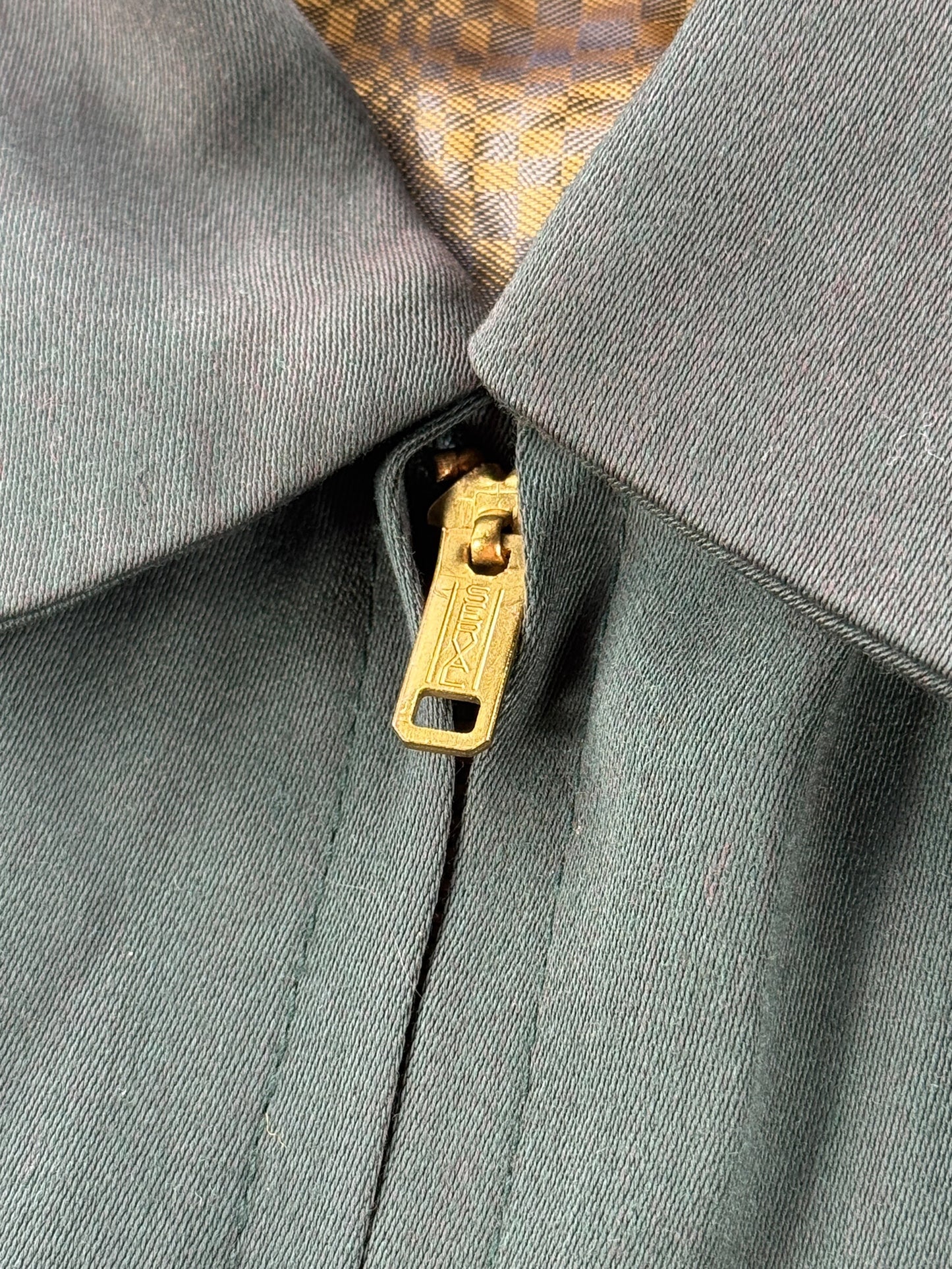 Zipper on Vintage 50s California Spinfisher Ricky Jacket SZ S