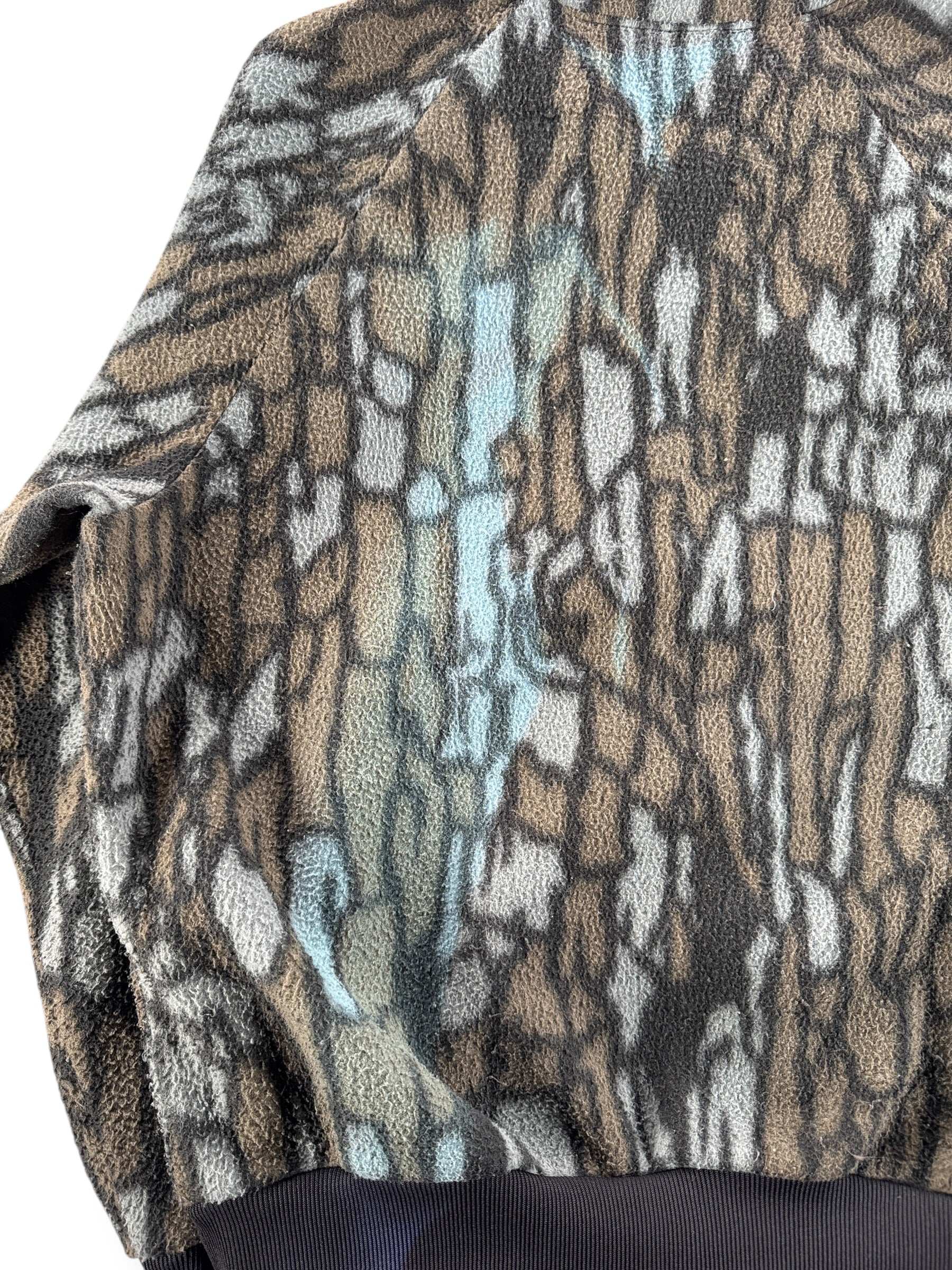 Fading on Vintage Tre Camo Fleece Pullover Jacket SZ M