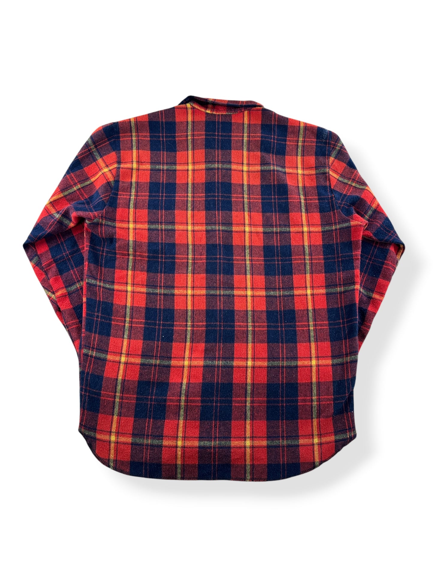 Back of Vintage Wool Blend Flannel SZ L
