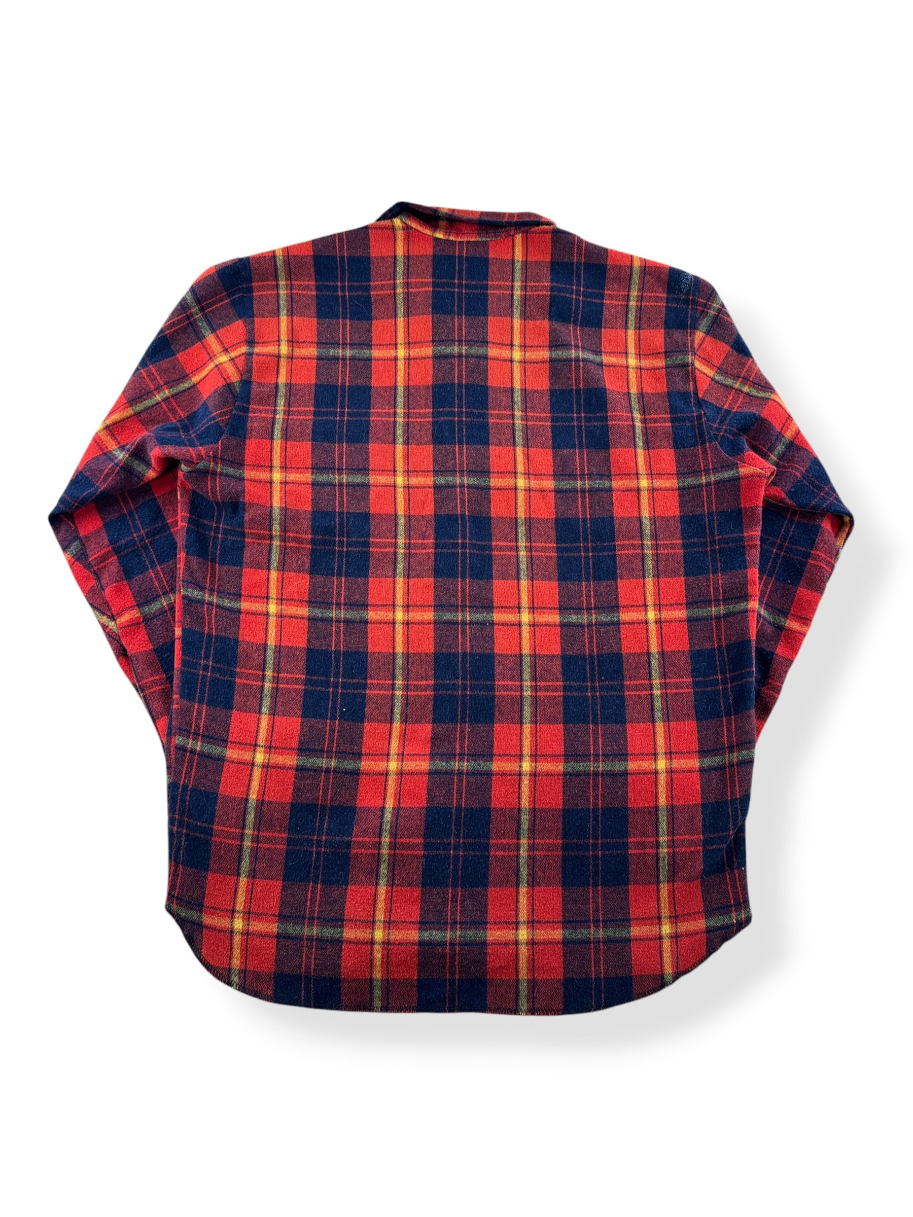 Back of Vintage Wool Blend Flannel SZ L
