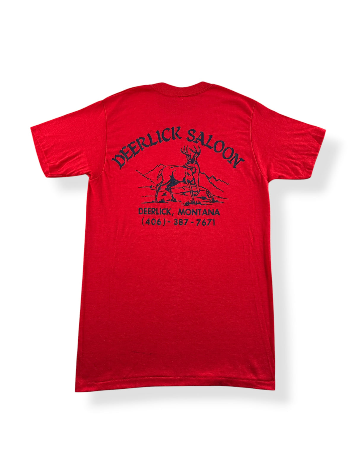 Back of Vintage Deerlick Saloon Tee SZ M