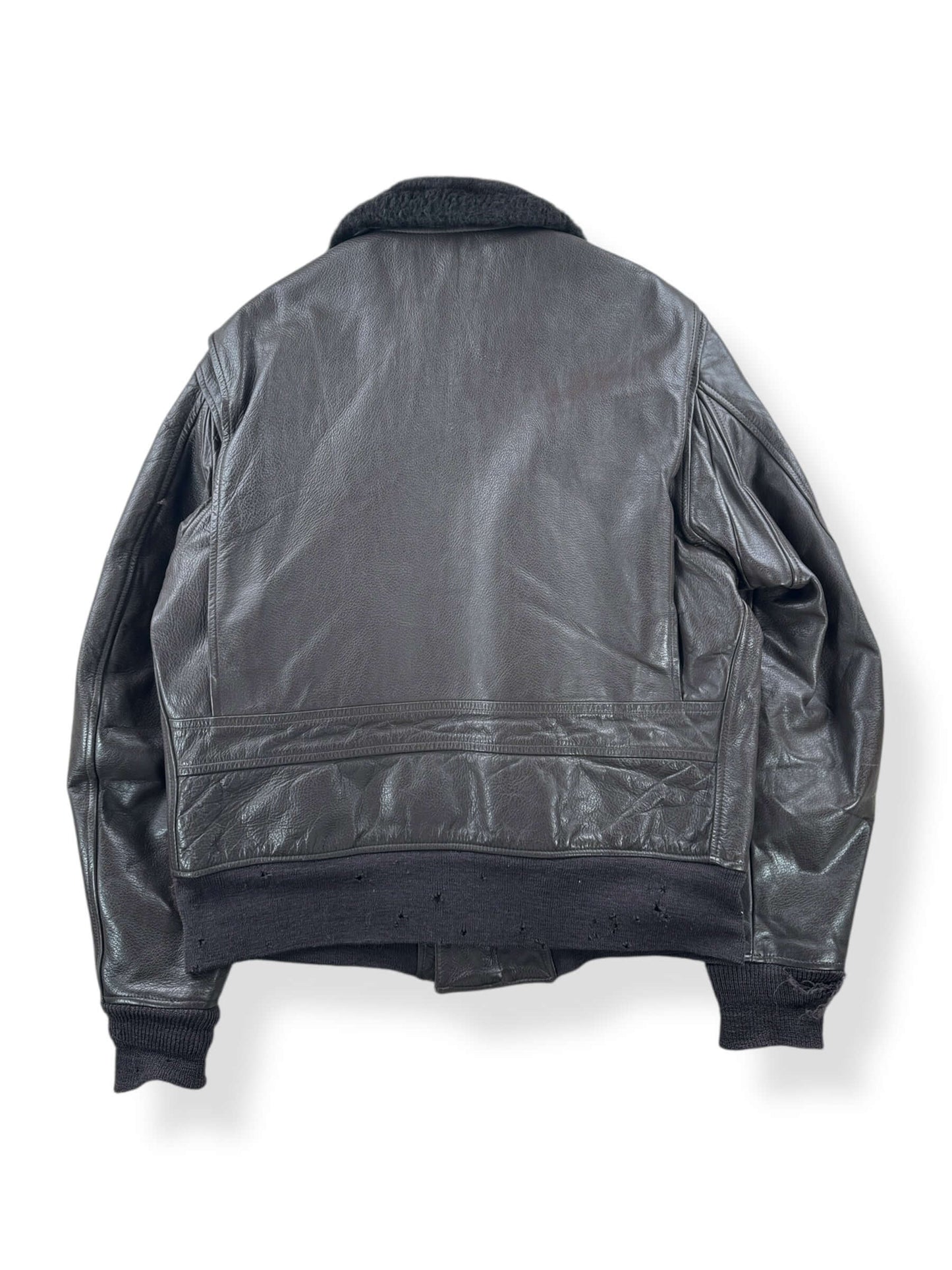 Back of Vintage 1976 USN G-1 Leather Jacket SZ 44