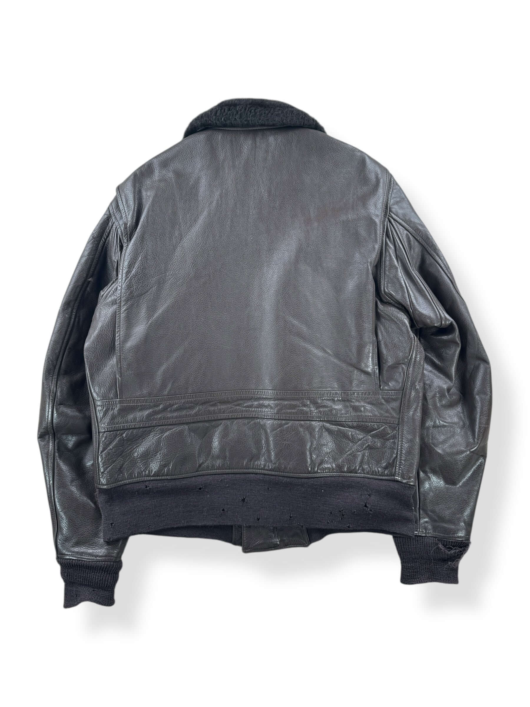 Back of Vintage 1976 USN G-1 Leather Jacket SZ 44