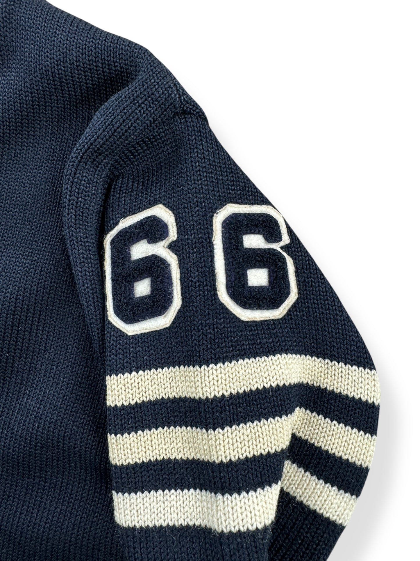 Patch on Vintage Lynden Lyncs 1966 Varsity Sweater SZ XS