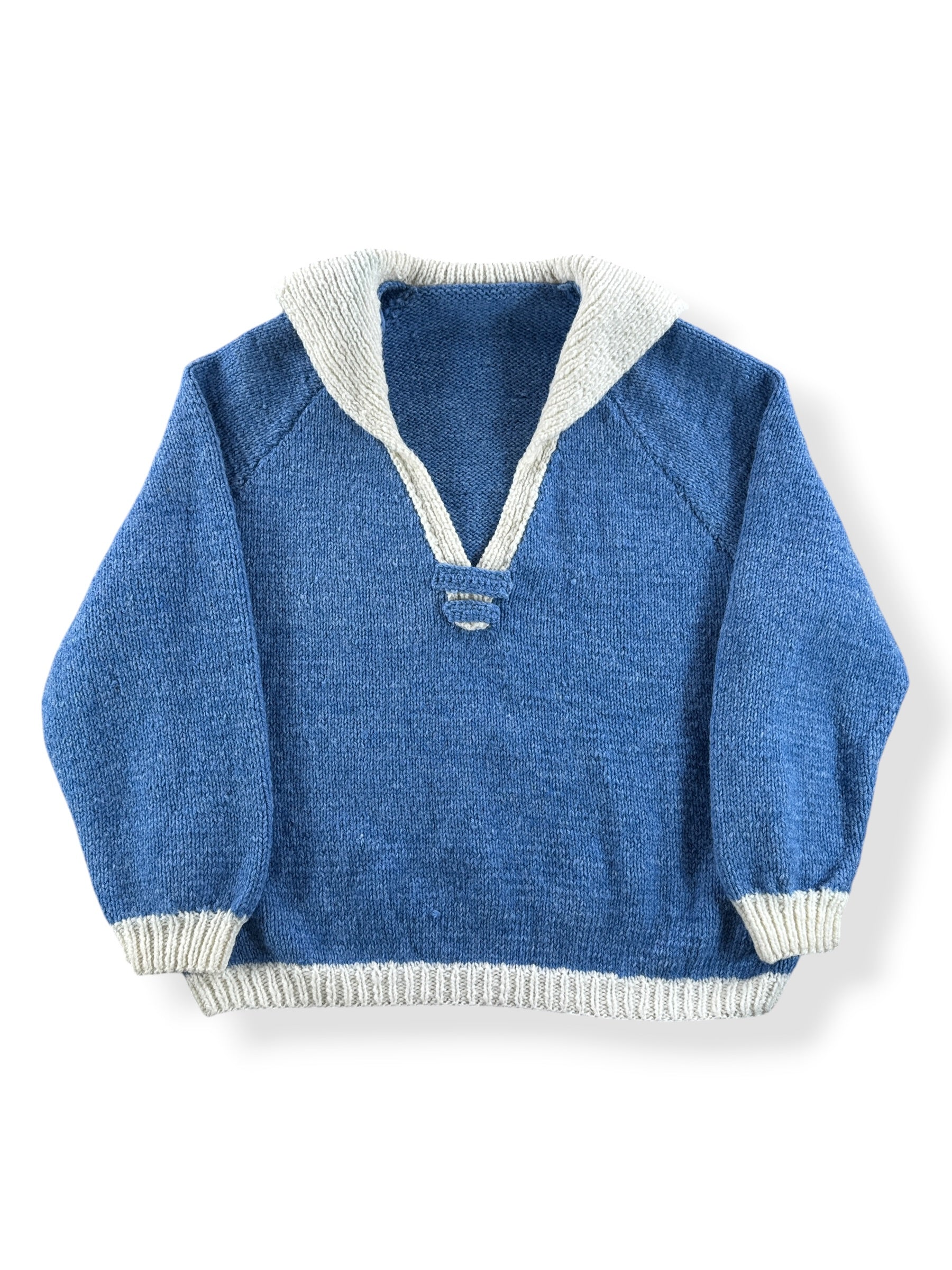 Front of Vintage Sailor Style Knit Sweater SZ L