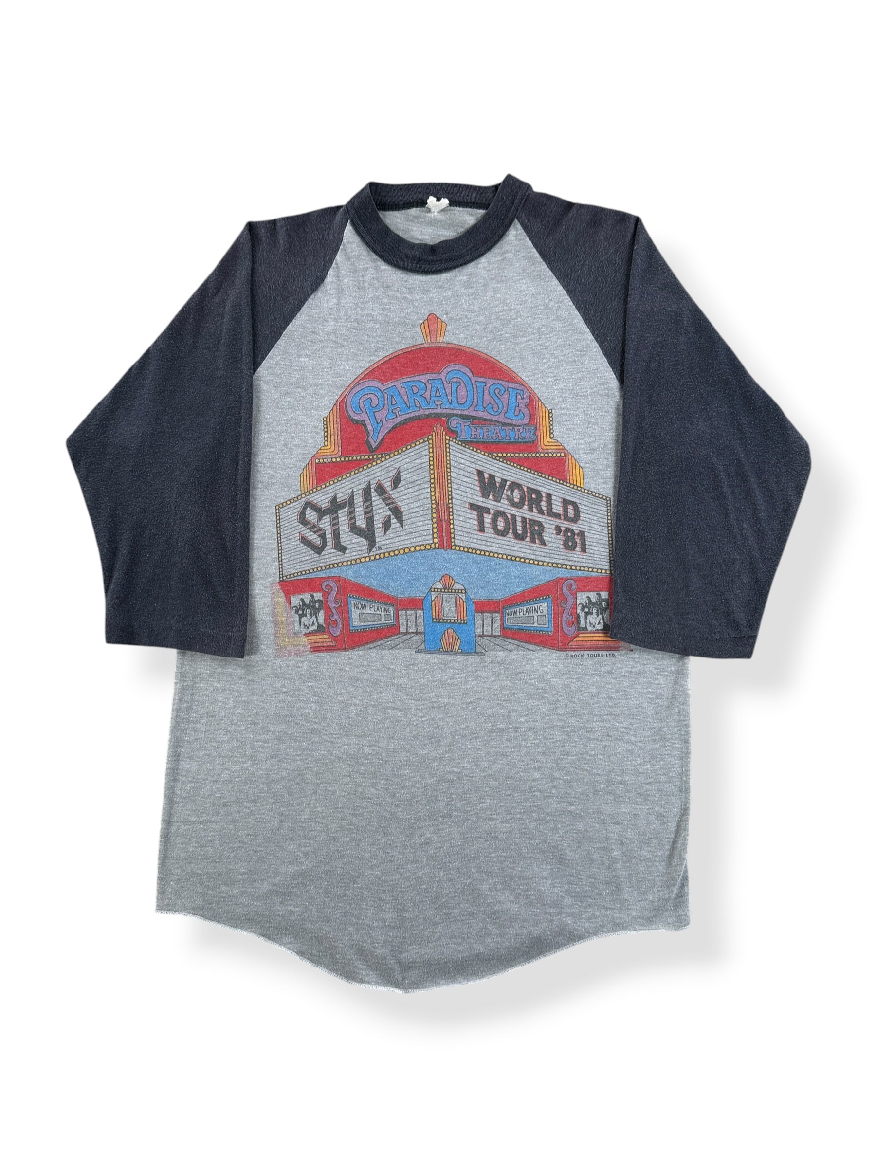 Vintage Styx '81 World Tour Raglan Tee SZ L (Fits M) – The Barn