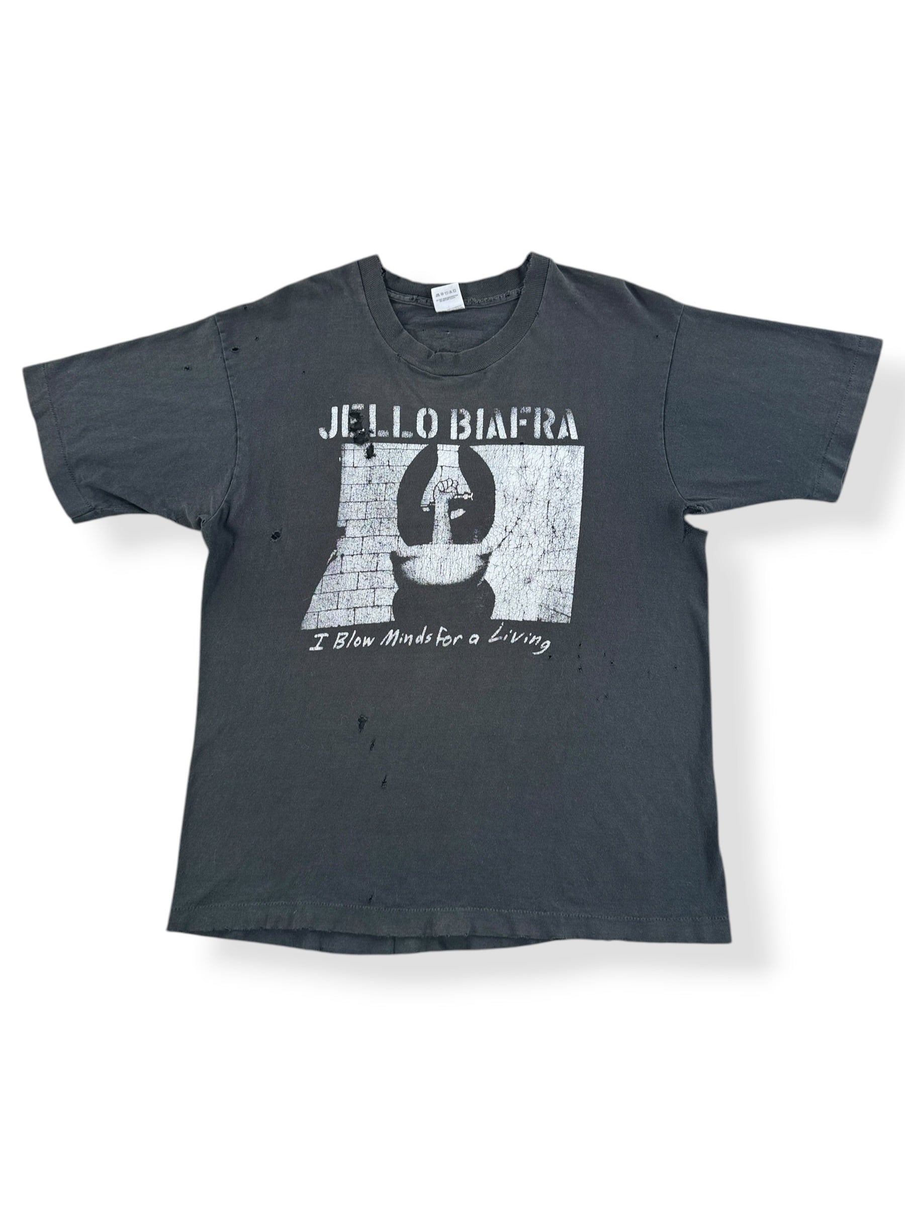 Front of Vintage 1990s Jello Biafra Dead Kennedys Tour Tee SZ L