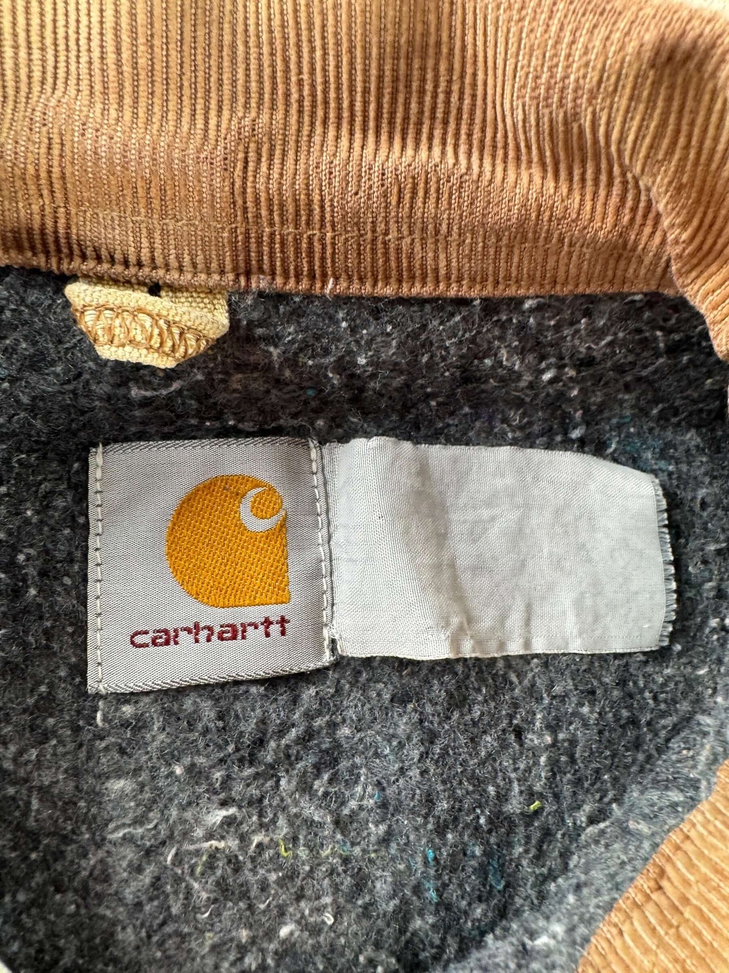 Label on Vintage Carhartt Detroit Jacket SZ XL