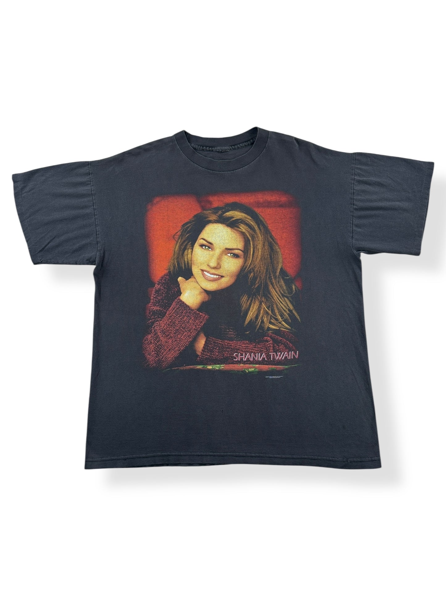 Front of Vintage Single Stitch Shania Twain Tee SZ XL