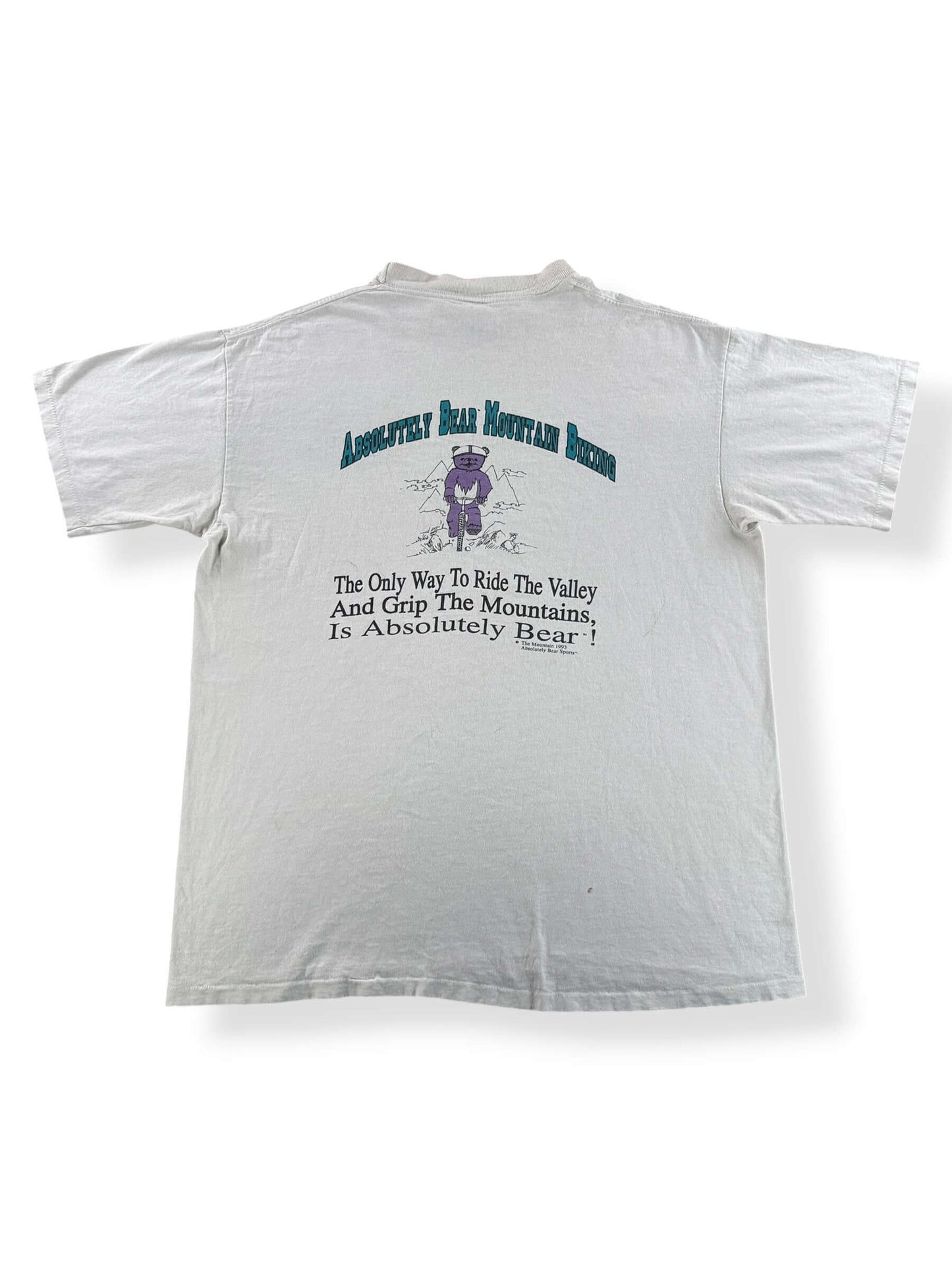 Back of Vintage Grateful Dead Mountain Biking Tee SZ XL