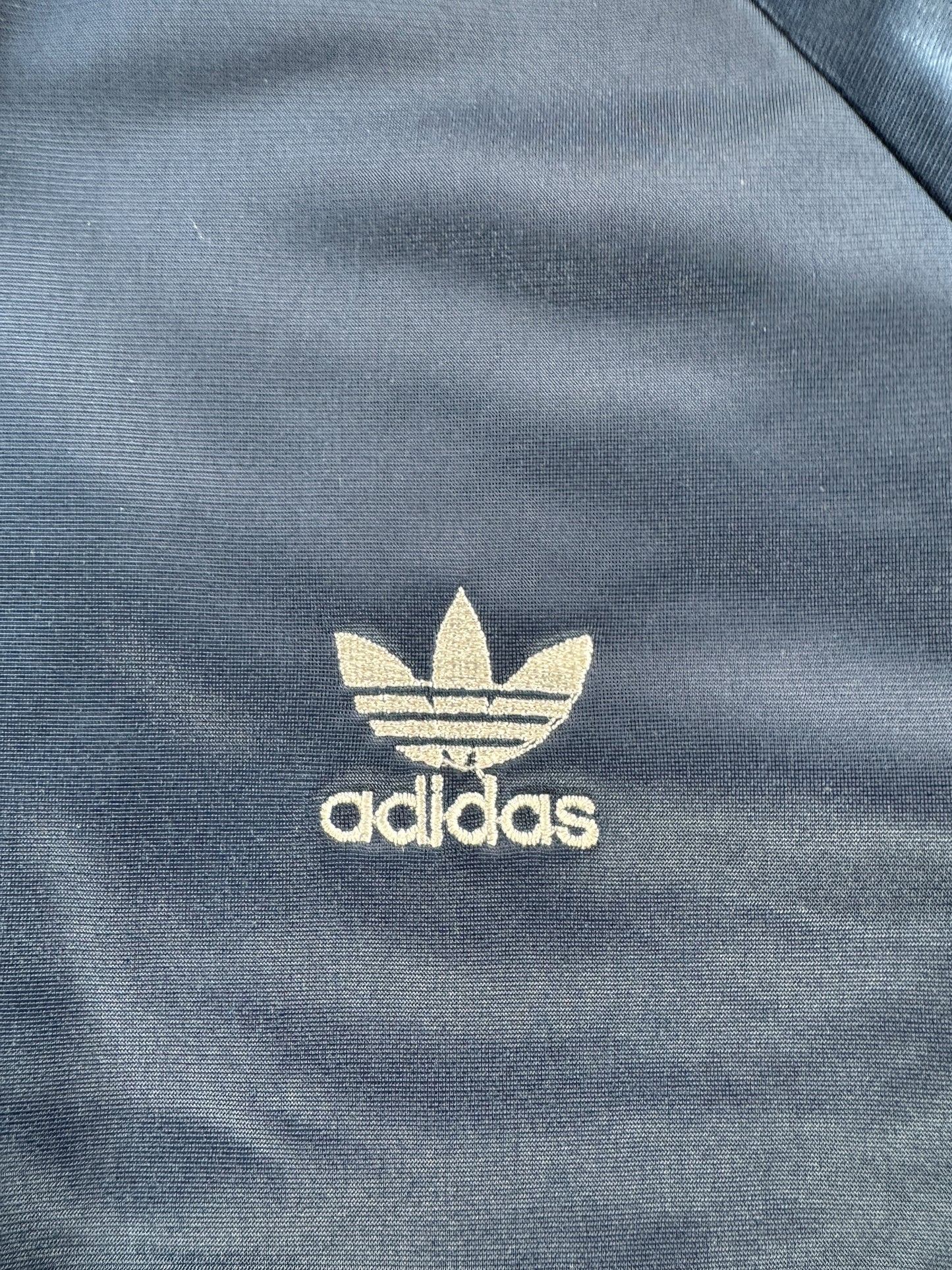 Embroidery on Vintage Adidas Trefoil Jacket SZ M