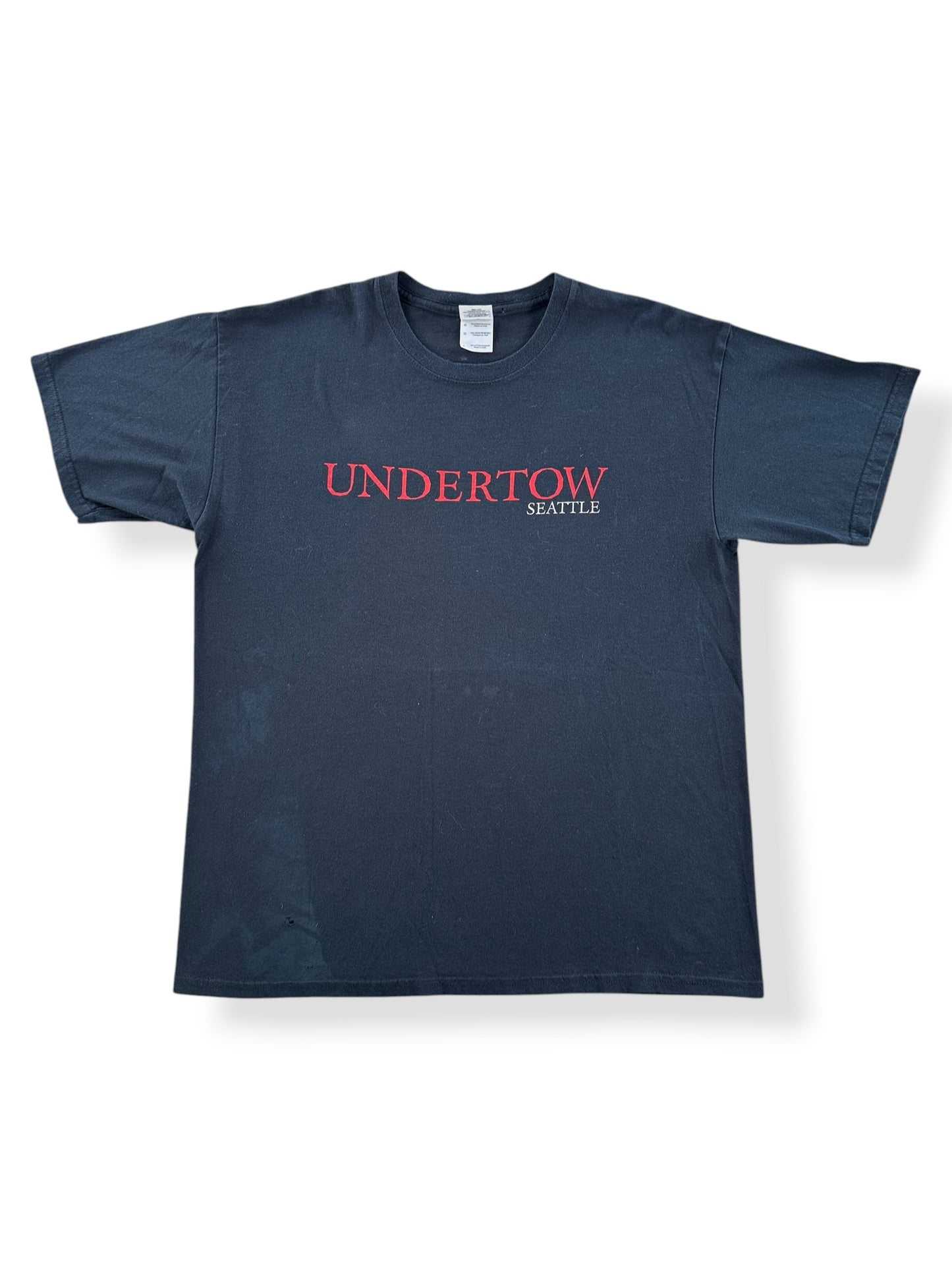 Front of Vintage Undertow Seattle Straight Edge Hardcore Tee SZ L