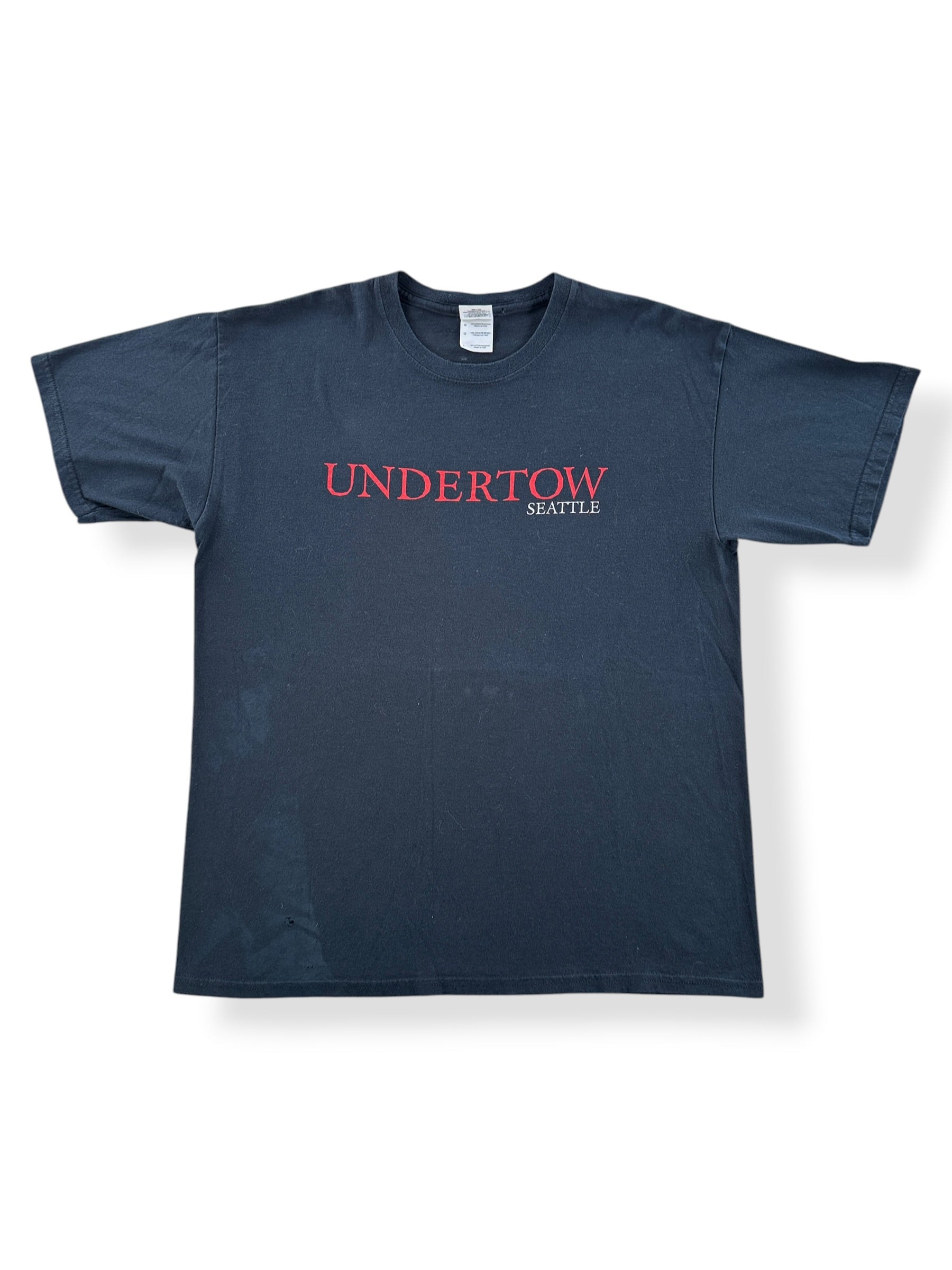 Front of Vintage Undertow Seattle Straight Edge Hardcore Tee SZ L