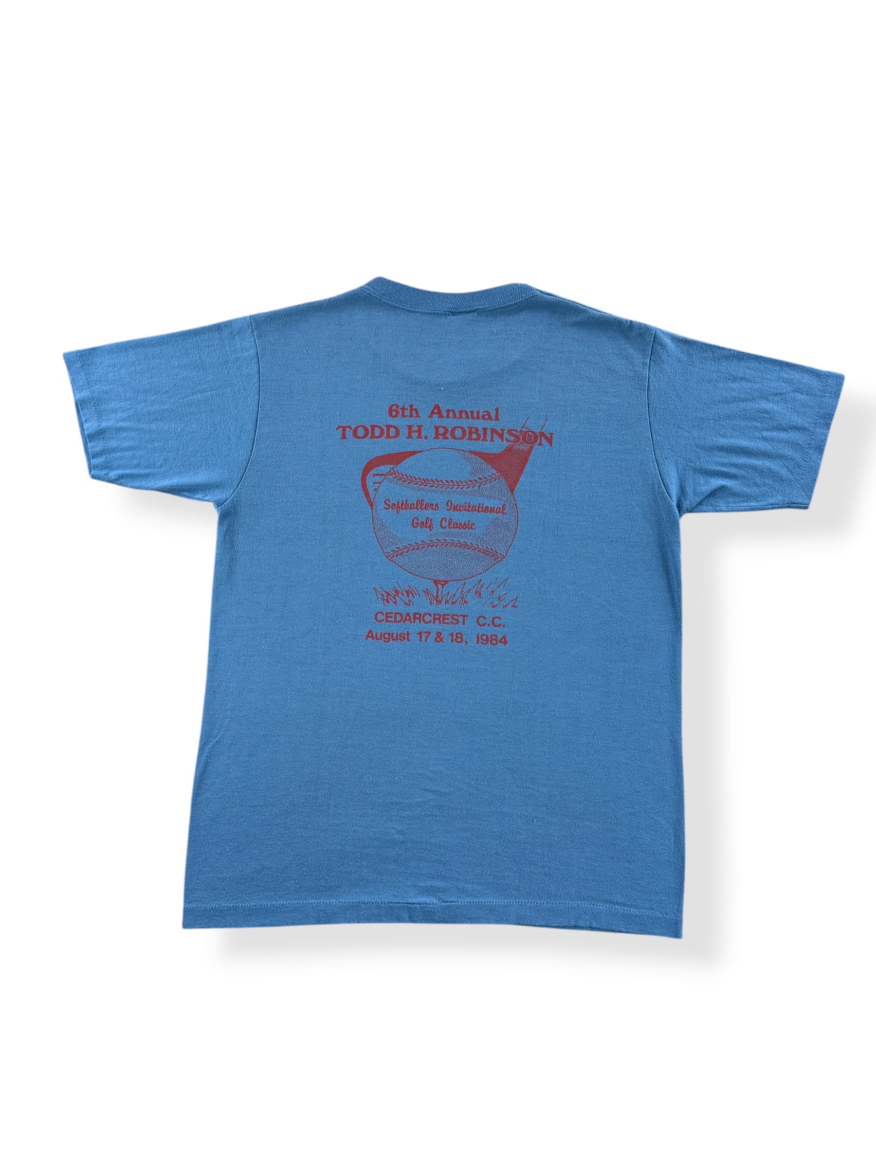 Back of Vintage Coors Golf Team Tee SZ S