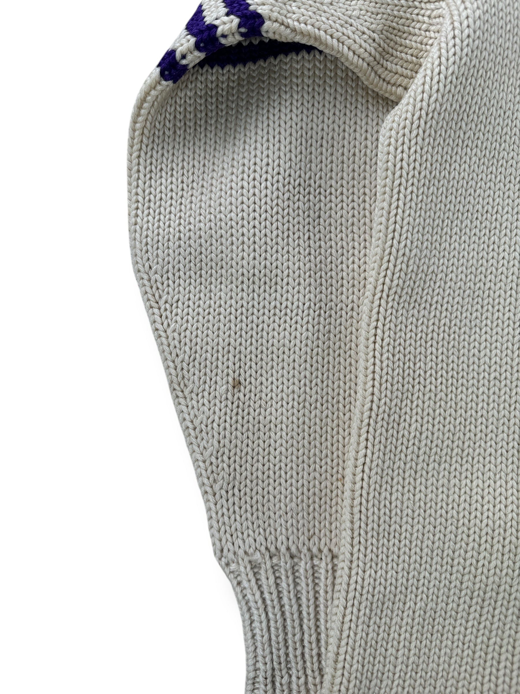 Hole on Vintage Horace Partridge UW Cardigan SZ M