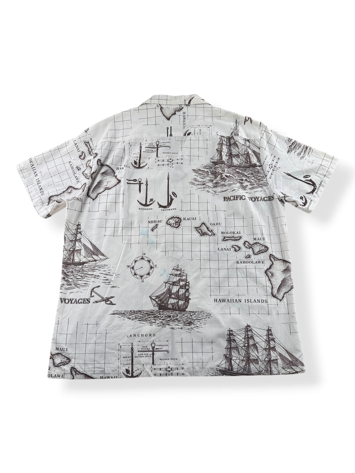 Back of Vintage Kai-Nani Aloha Shirt SZ XL