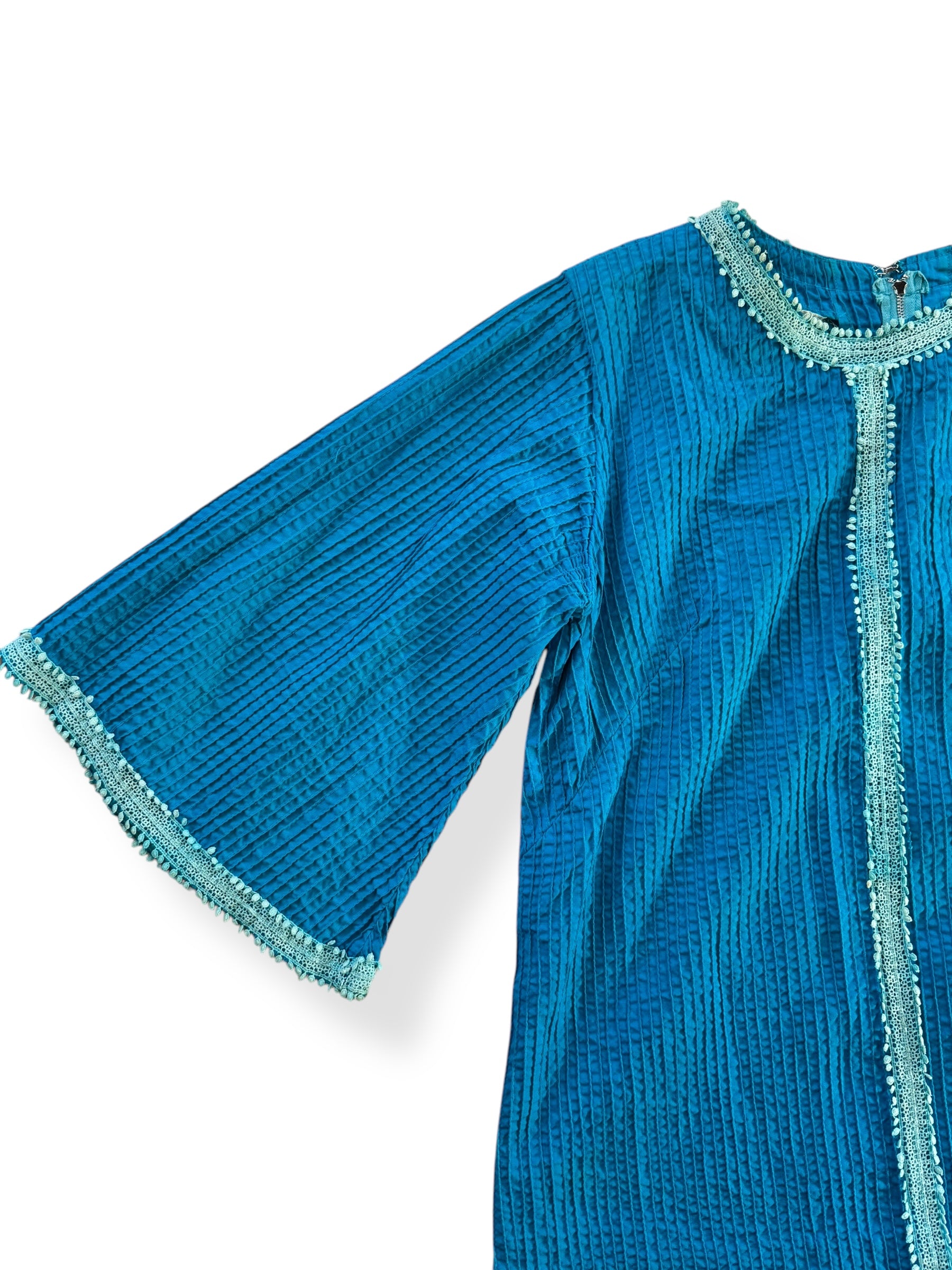 Front right side of 1960s Vicki Mexican Tunic L