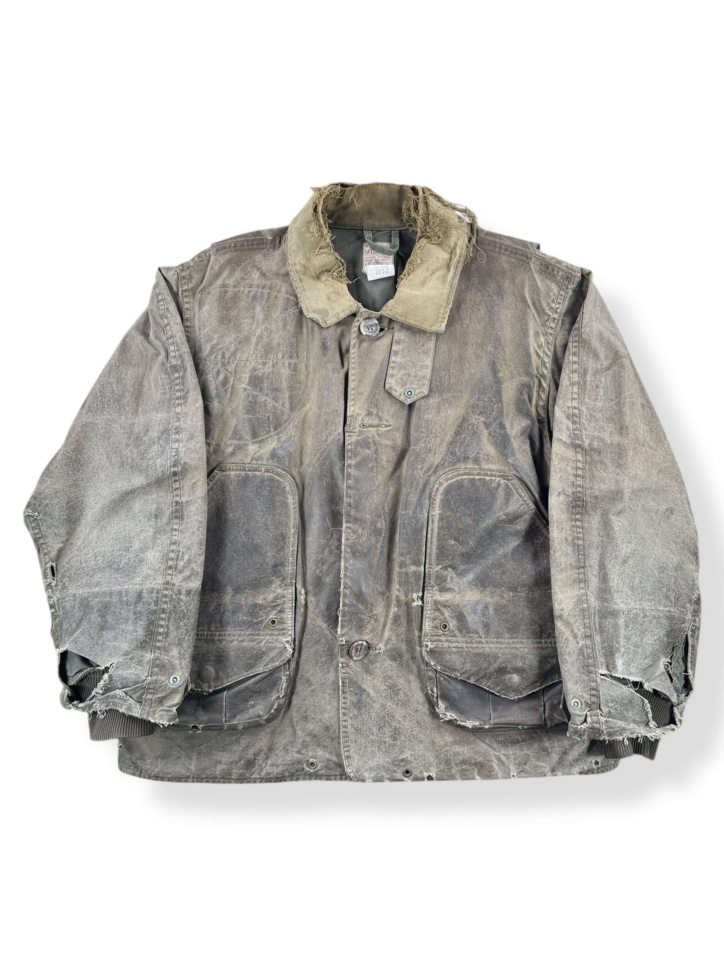 Front of Vintage Filson Upland Waterfowl Hunting Jacket SZ L AS IS