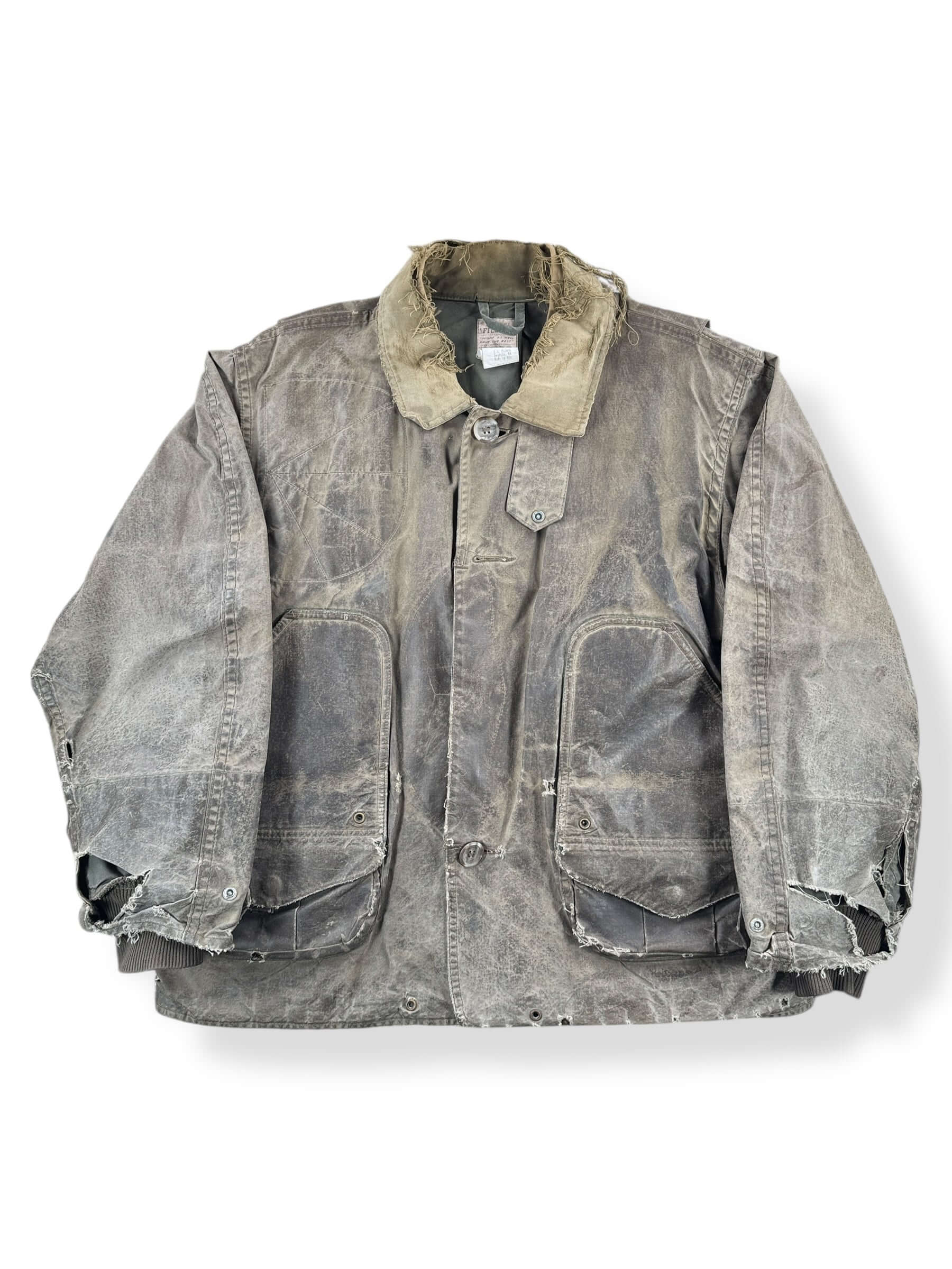 Front of Vintage Filson Upland Waterfowl Hunting Jacket SZ L AS IS