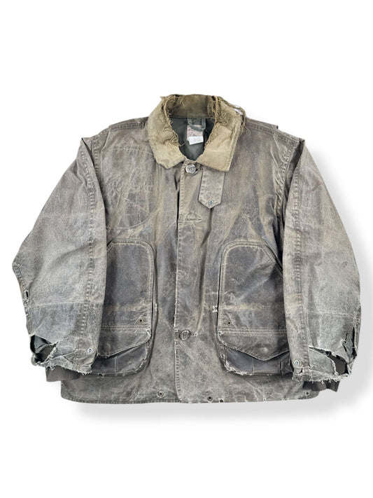 Front of Vintage Filson Upland Waterfowl Hunting Jacket SZ L AS IS