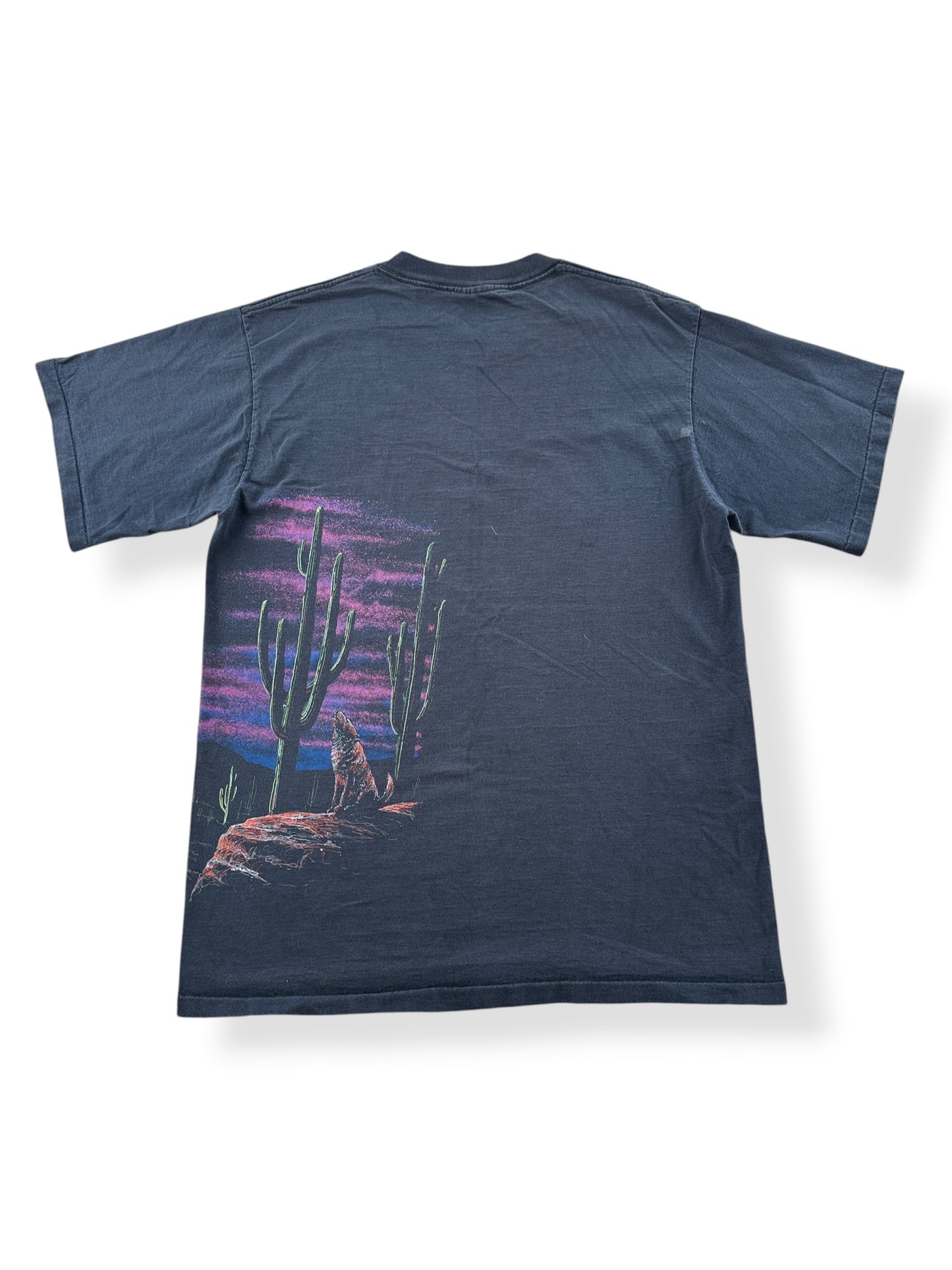Back of Vintage Hazelwood Wolf Tee SZ L