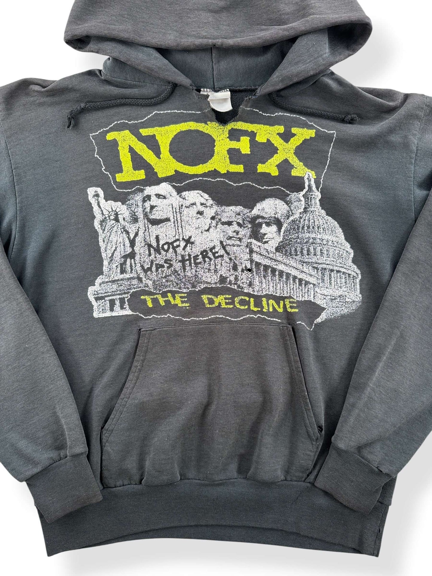 Close-up of Vintage NOFX Hoodie SZ M