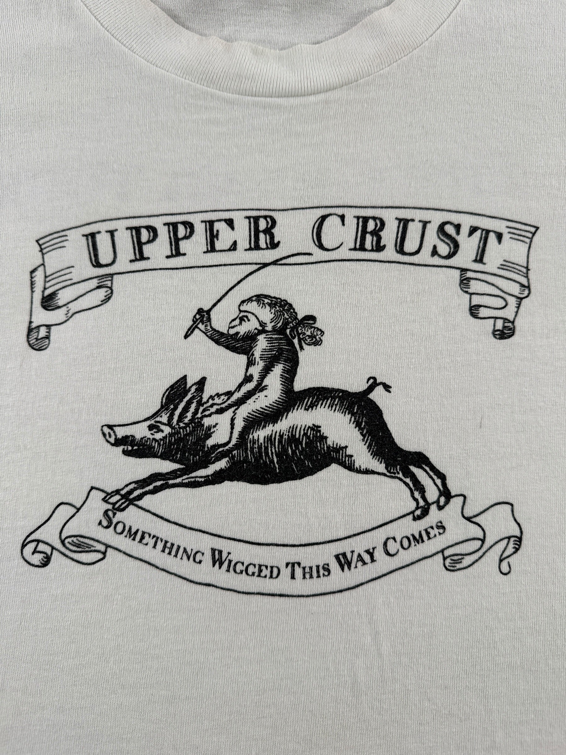 Graphic of Vintage Upper Crust Something Wigged This Way Comes Tee SZ L