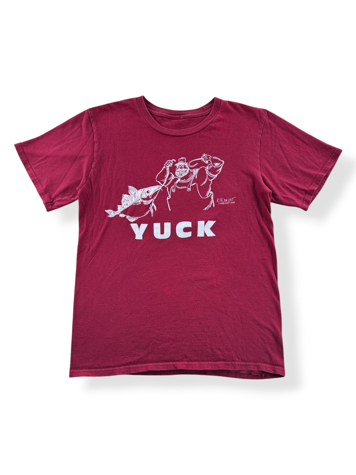 Front of Vintage Yuck Rik Dalvit Tee SZ S