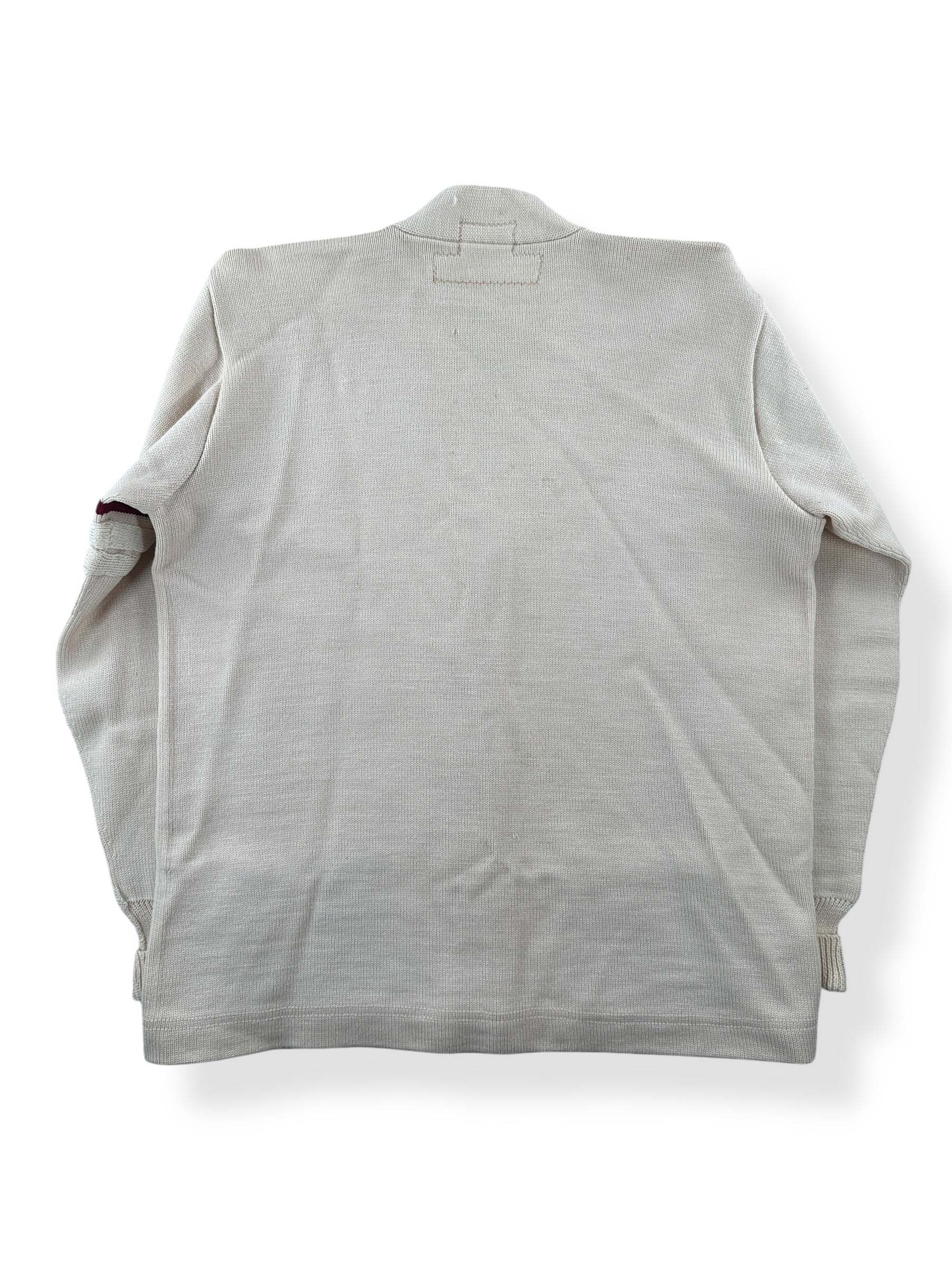 Back of Vintage Cherrie Hayes Dehen Wool Varsity Sweater SZ M