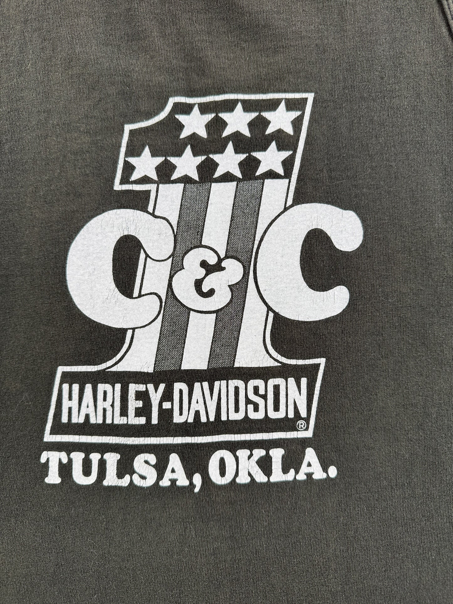 Back Close Up of Vintage Hawg Wild Tank Top SZ L