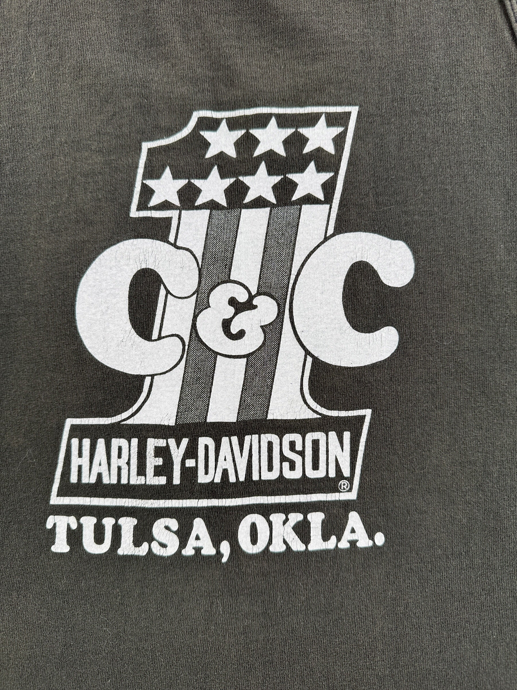 Back Close Up of Vintage Hawg Wild Tank Top SZ L