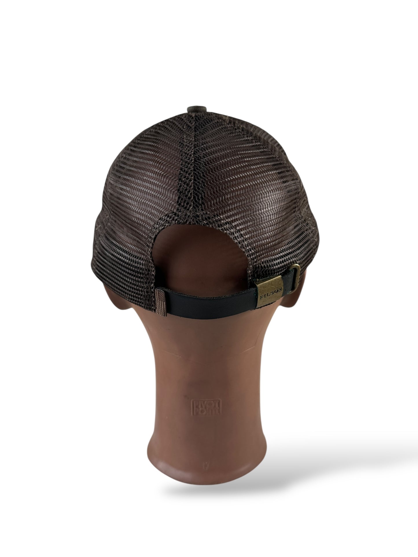 Back of Modern Filson Mossy Oak Trucker Hat OS